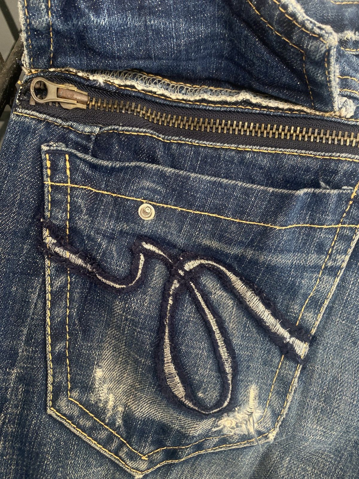 Japanese Brand Red Pepper 'Mr G' Gold Label Indigo Jeans Size US 33 - 9 Thumbnail