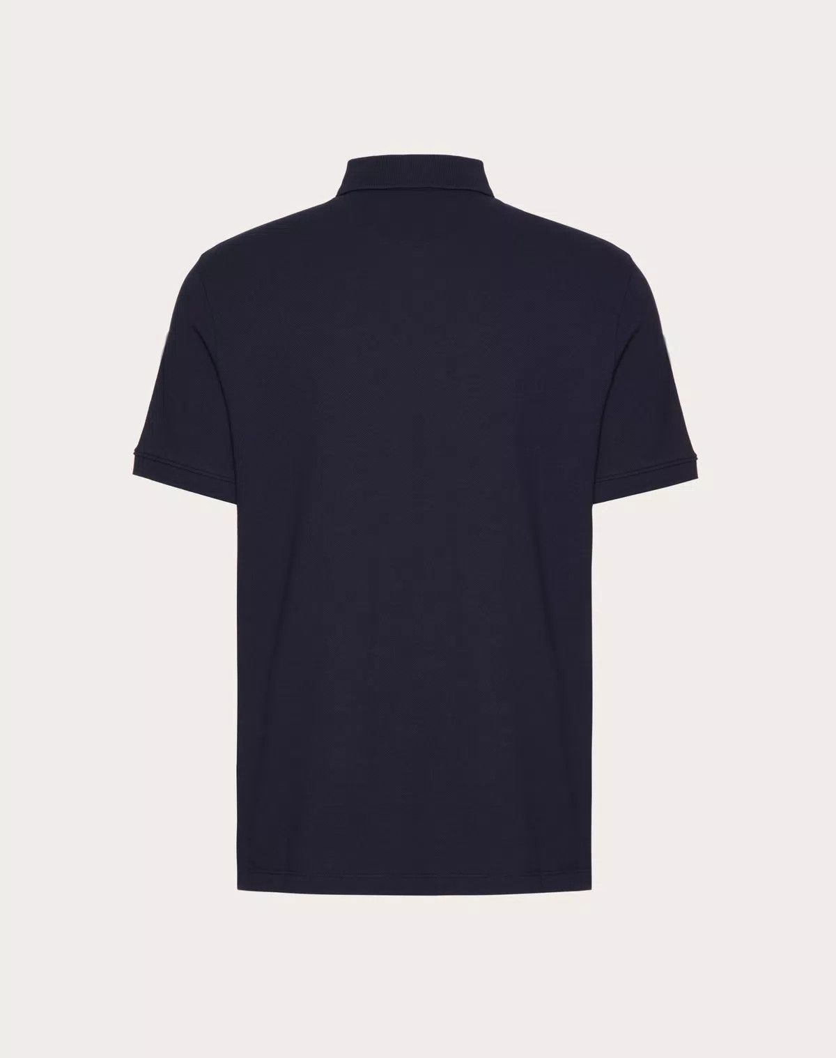 Valentino oc11z0725 Cotton Pique Polo Shirt in Navy Blue Size US XS / EU 42 / 0 - 2 Thumbnail