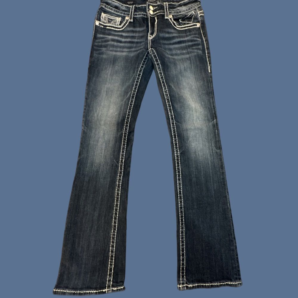 Vintage VIGOSS The Dublin Jeans Bootcut Slim Stretch 28x32 30x33 Sandblast Medium Wash Women's Size 28" / US 6 / IT 42 - 1 Thumbnail