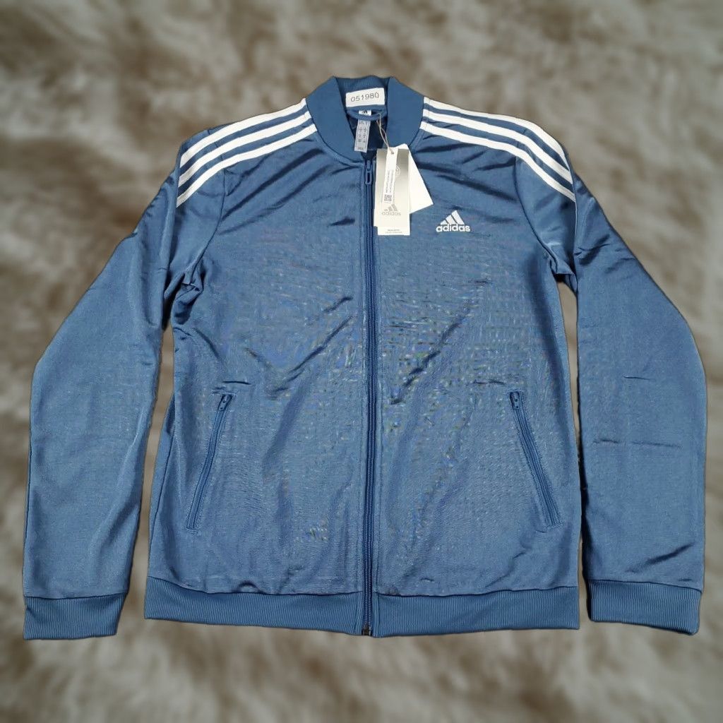 Adidas Adidas Jacket Medium Blue White Full Zip Track Womens Size M / US 6-8 / IT 42-44 - 1 Thumbnail