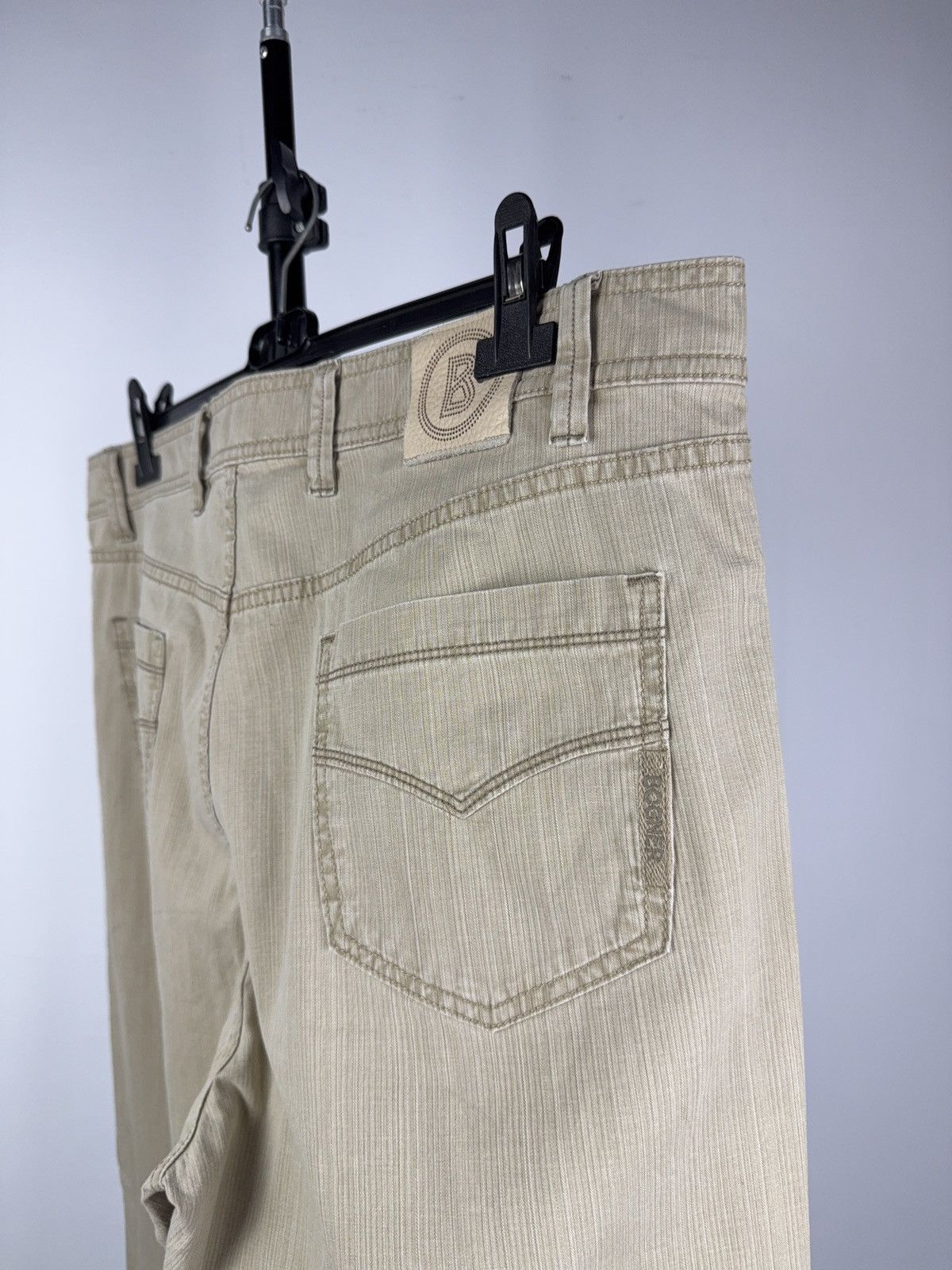Bogner Vintage 00s Retro Beige Bogner Cotton Comfort Fit Pants Size US 38 / EU 54 - 11 Thumbnail