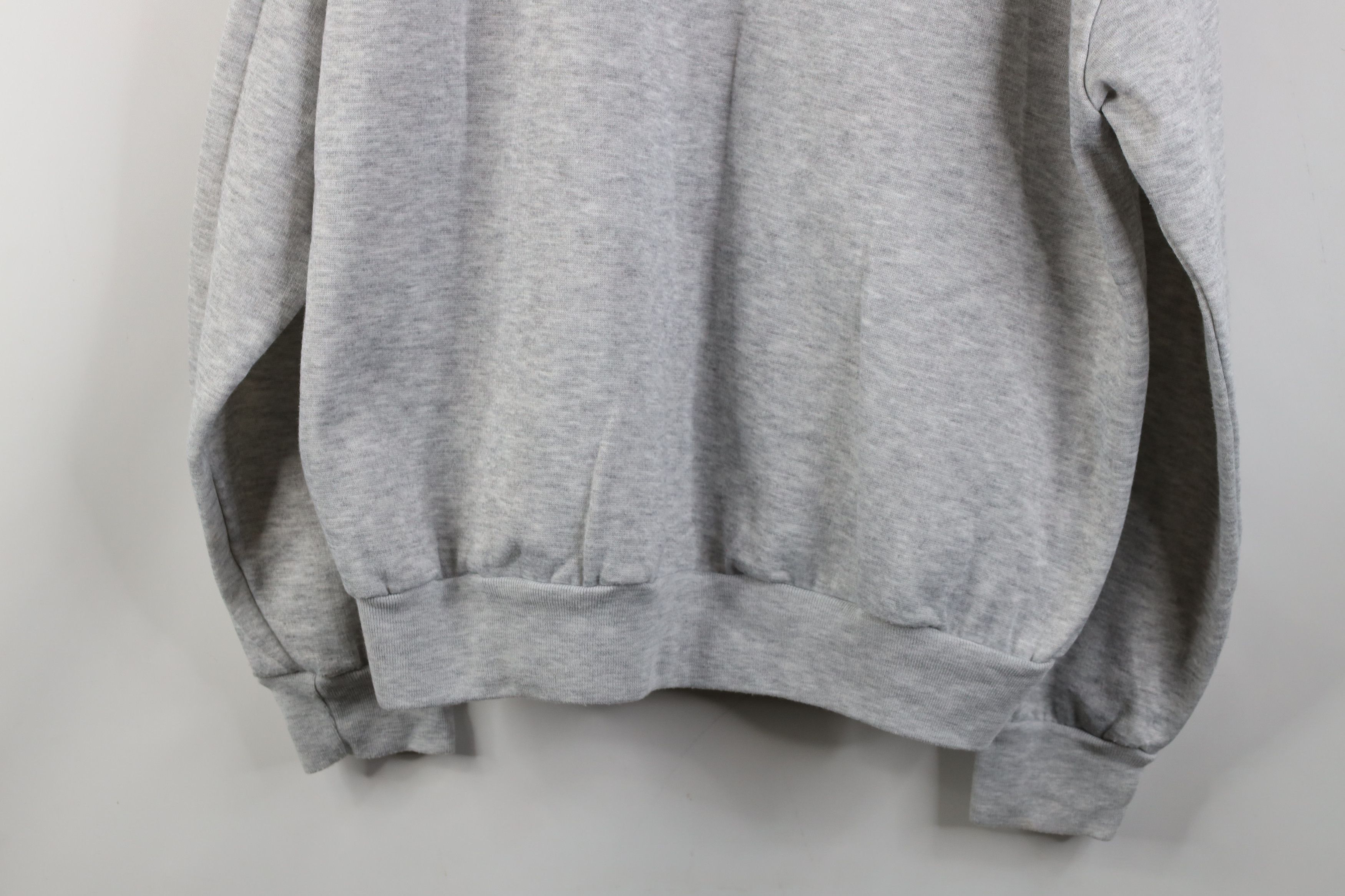 Vintage Vintage 90s Streetwear Hoodie Sweatshirt Heather Gray Size US XL / EU 56 / 4 - 12 Thumbnail