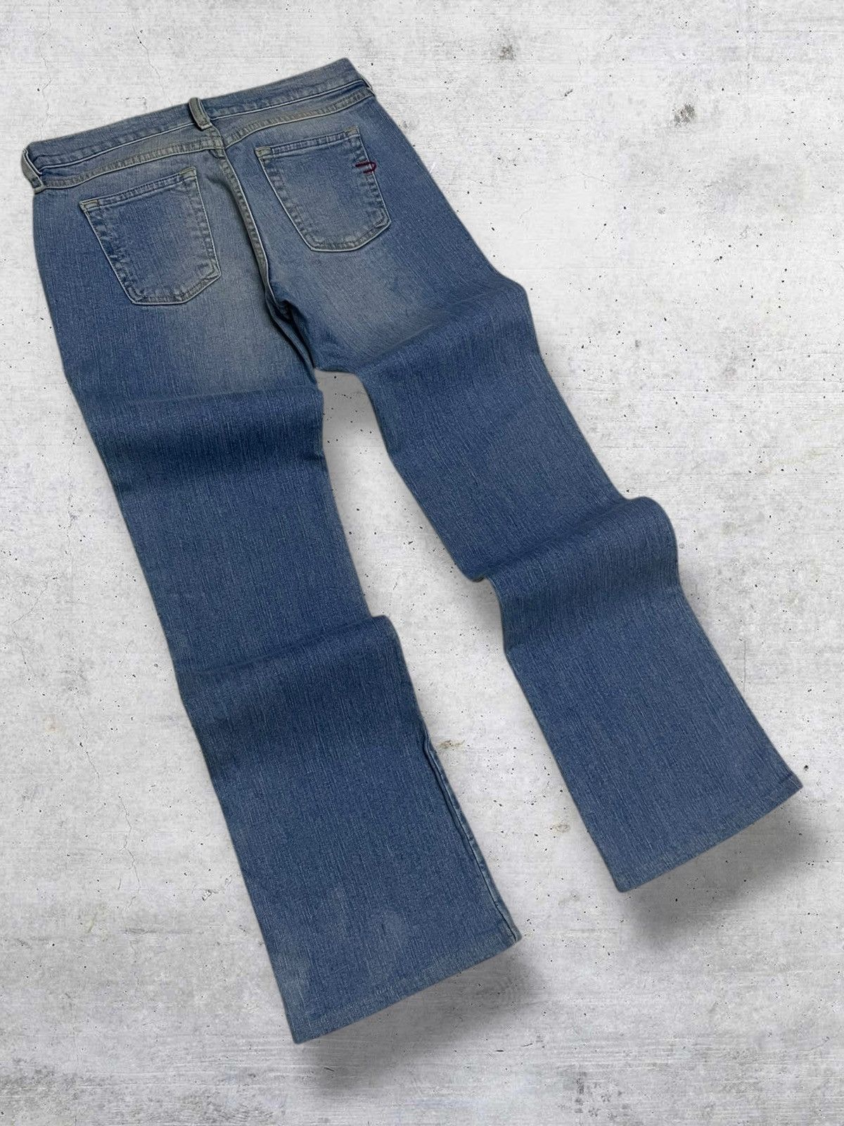 Diesel VINTAGE DIESEL INDUSTRY DESIGNER 90S BLUEWASHED FLARE DENIM Size US 28 / EU 44 - 10 Thumbnail