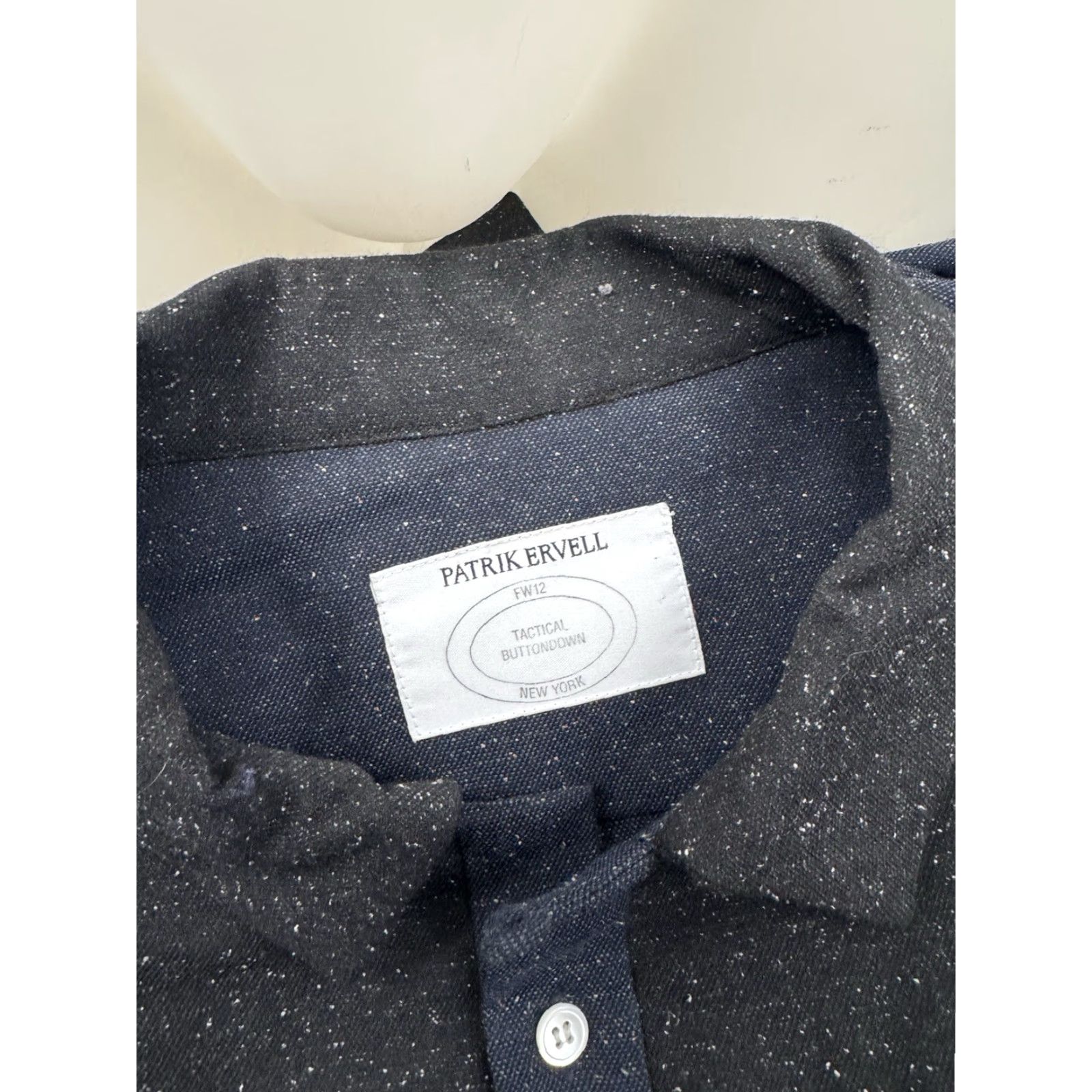 Patrik Ervell PATRIK ERVELL - Tactical Button-Down Western Mens L Duster Shirt - EXCELLENT Black / Blue Size US L / EU 52-54 / 3 - 4 Thumbnail