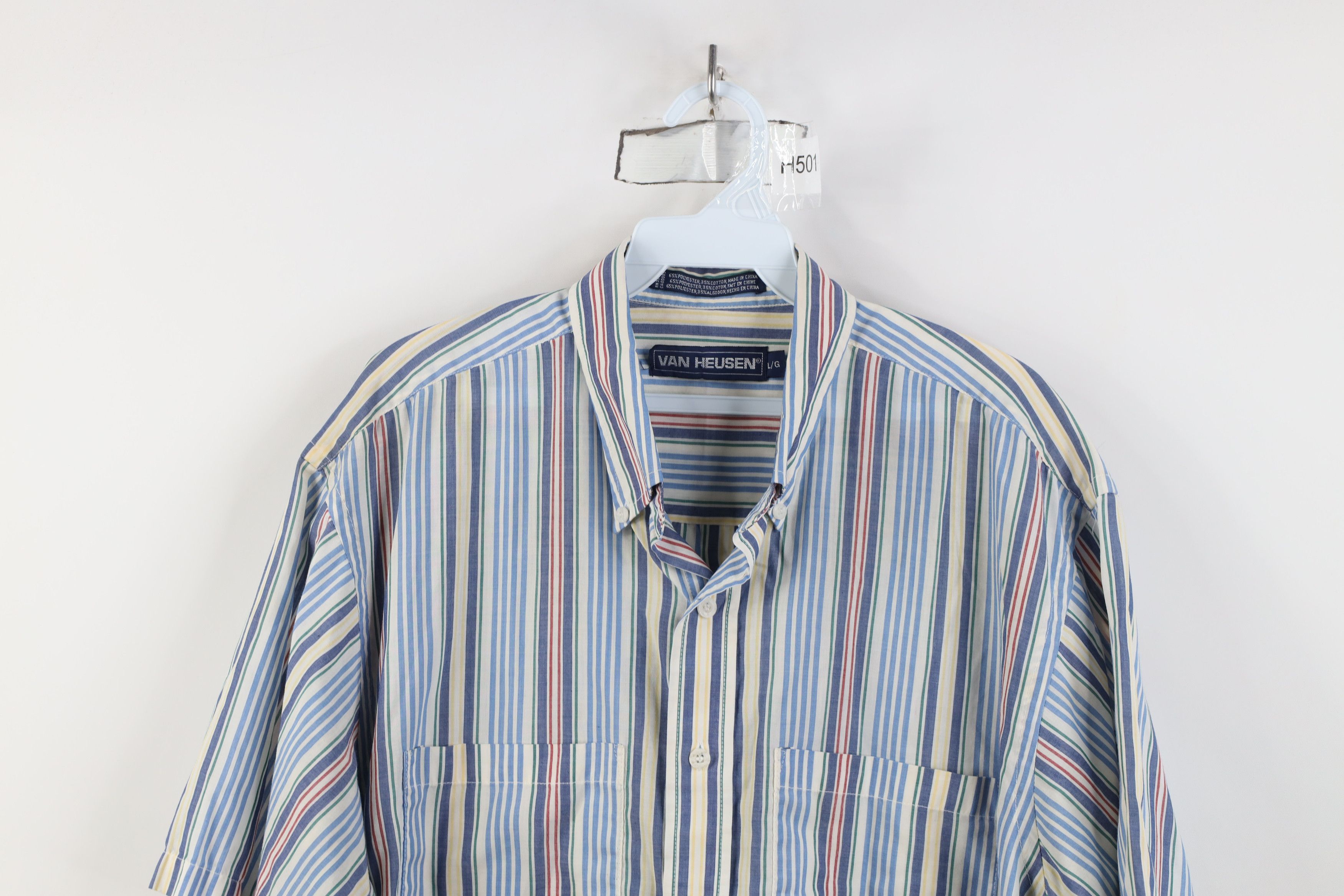 Vintage Vintage 90s Streetwear Short Sleeve Button Down Shirt Size US L / EU 52-54 / 3 - 2 Thumbnail