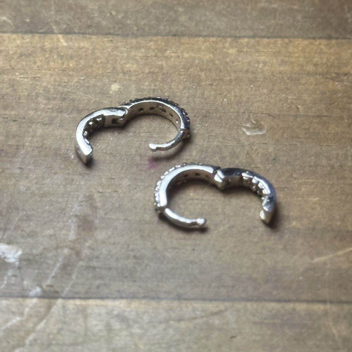 Other MT 925 silver CZ huggie hoop earrings Size ONE SIZE - 6 Thumbnail