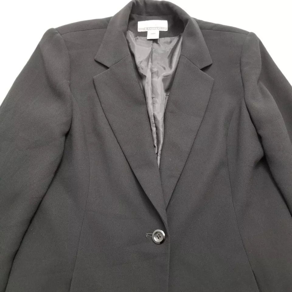 Other Nine & Company Blazer Womens 12 Black Pockets Button Outdoor Size XL / US 12-14 / IT 48-50 - 13 Thumbnail