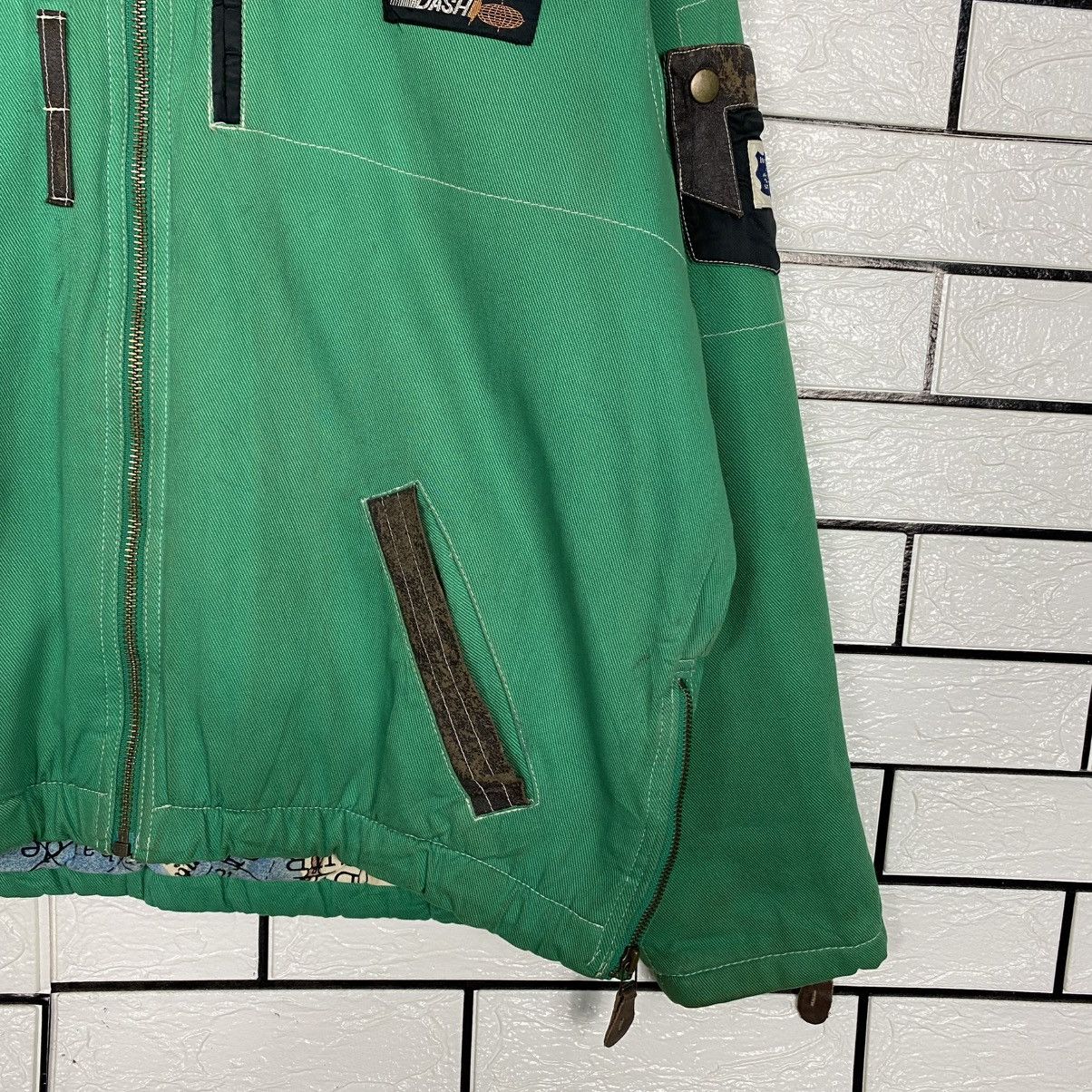 Japanese Brand 🔥VINTAGE FLY BOMBER JACKET CREATION CUBE ISSEY MIYAKE Size US M / EU 48-50 / 2 - 6 Thumbnail