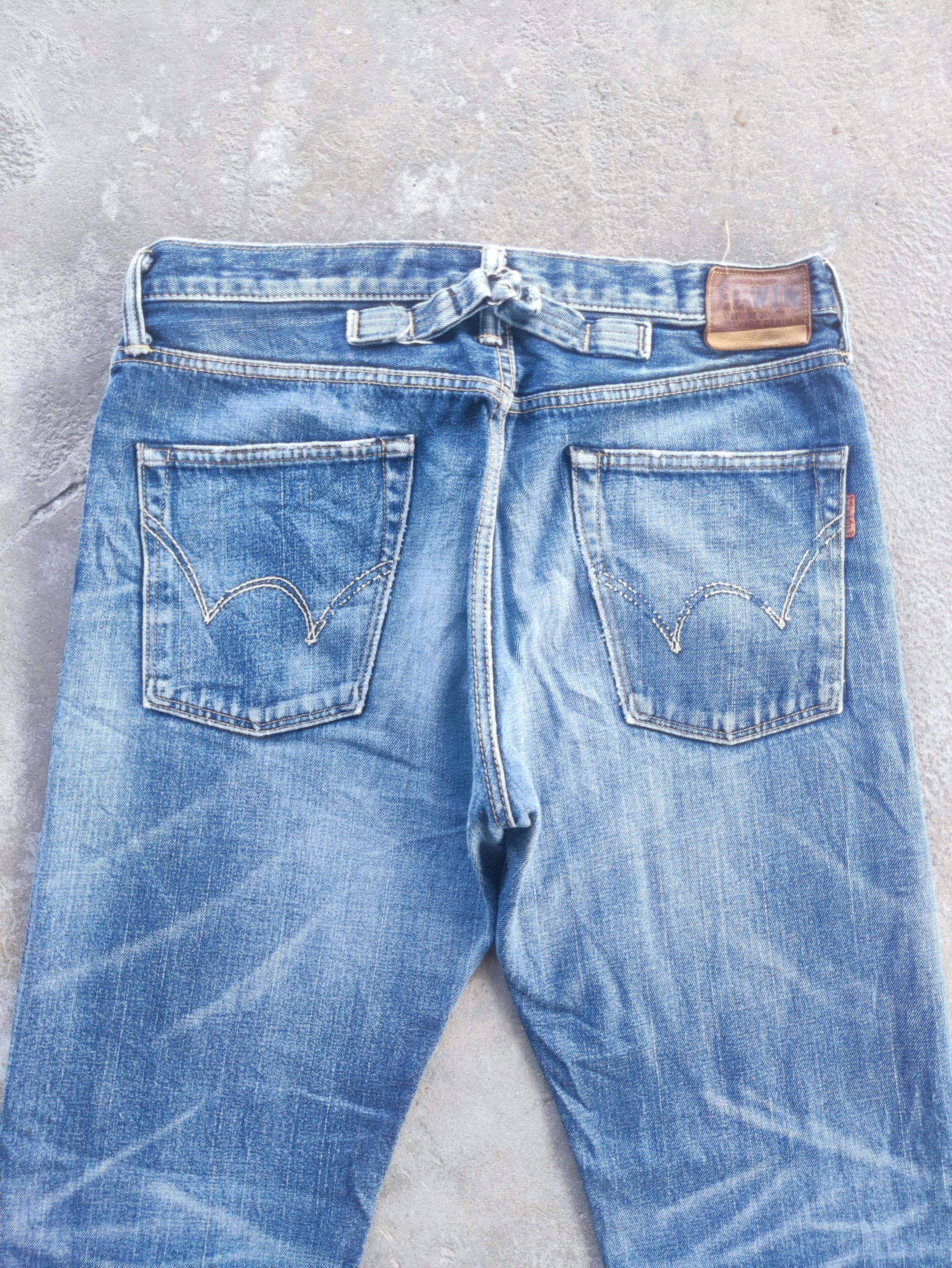 Edwin Vintage Edwin Brand Distressed Faded Denim Pants Size US 33 - 10 Thumbnail