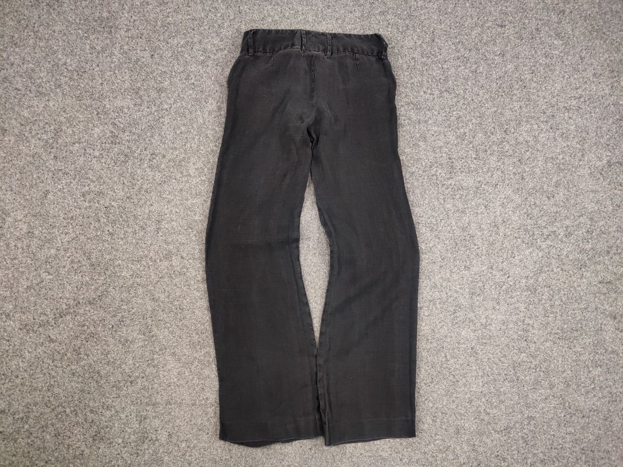 Dolce & Gabbana Vintage Dolce & Gabbana Linen Black Faded Trouser Pants Size 29" - 9 Thumbnail