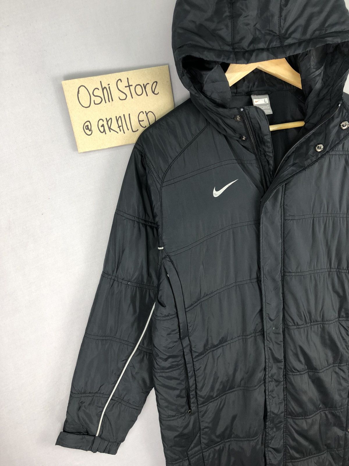 Nike × Vintage Vintage Y2K Nike Swoosh Logo Parka Puffer Jacket Size US S / EU 44-46 / 1 - 2 Thumbnail
