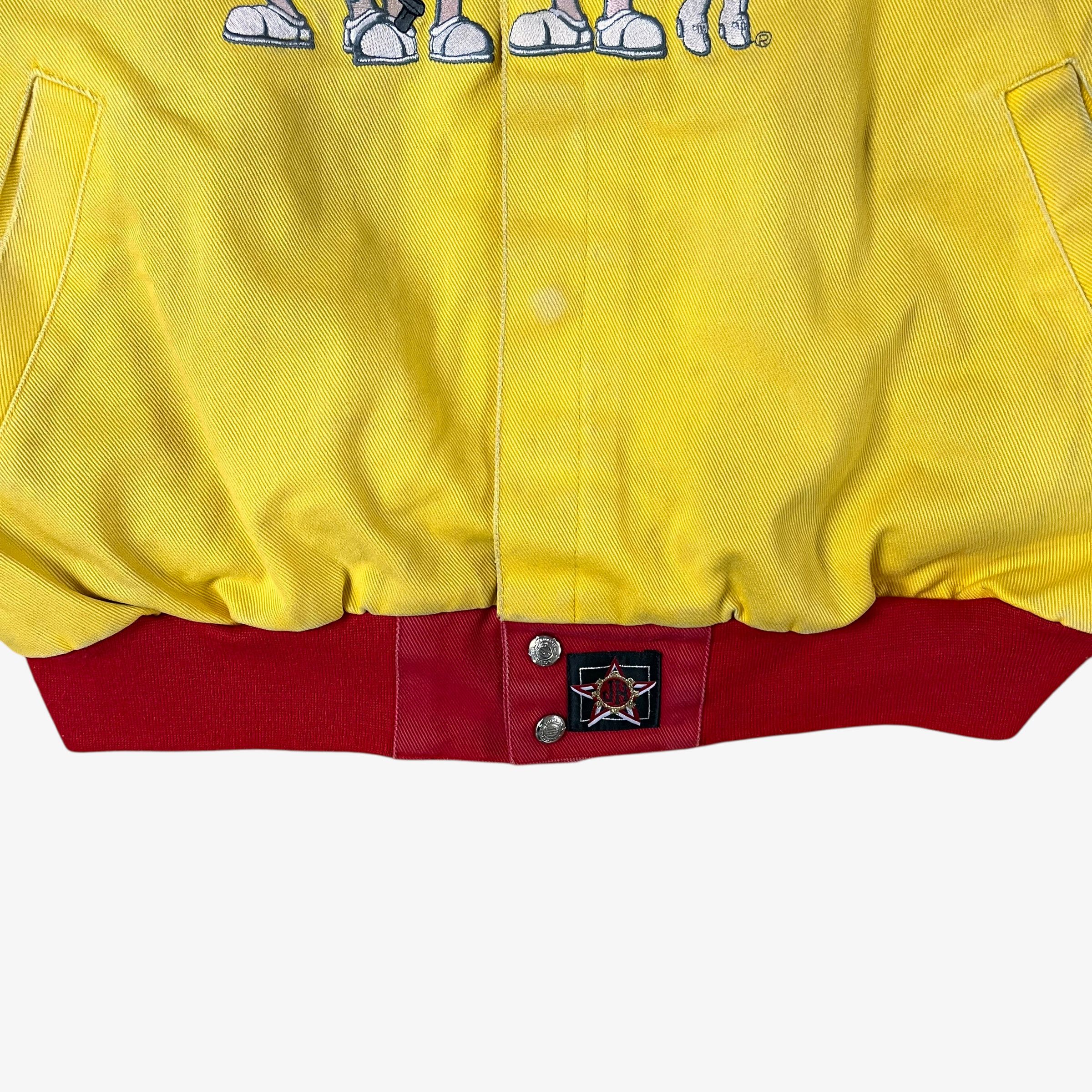 Jeff Hamilton Vintage 90s Men's Jeff Hamilton M&M Yellow NASCAR Jacket Size US XXL / EU 58 / 5 - 5 Thumbnail