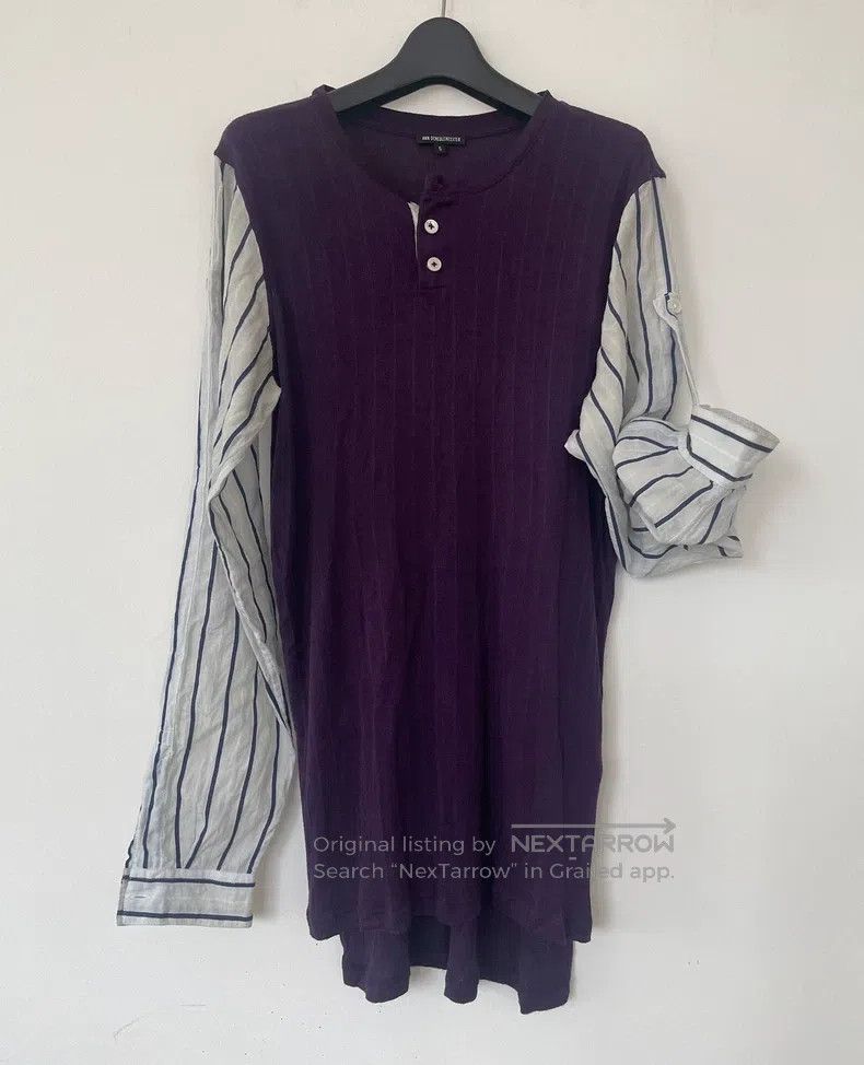 Ann Demeulemeester Ann Demeulemeester Size S Men's Stitched Henry Shirt Long Size US XS / EU 42 / 0 - 3 Thumbnail