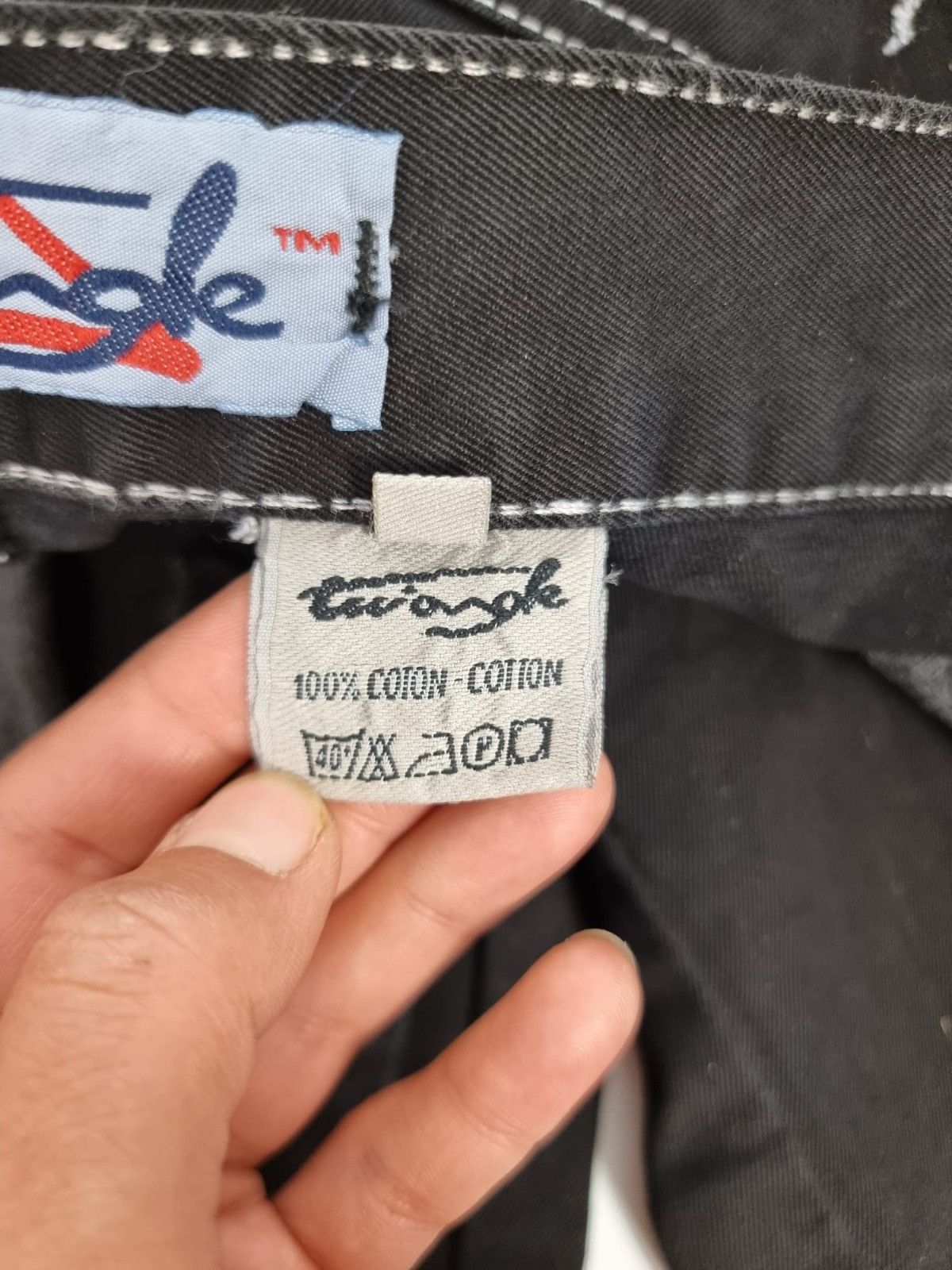 Vintage vintage triangle skate baggy jeans black XS mens womens Size US 29 - 9 Thumbnail