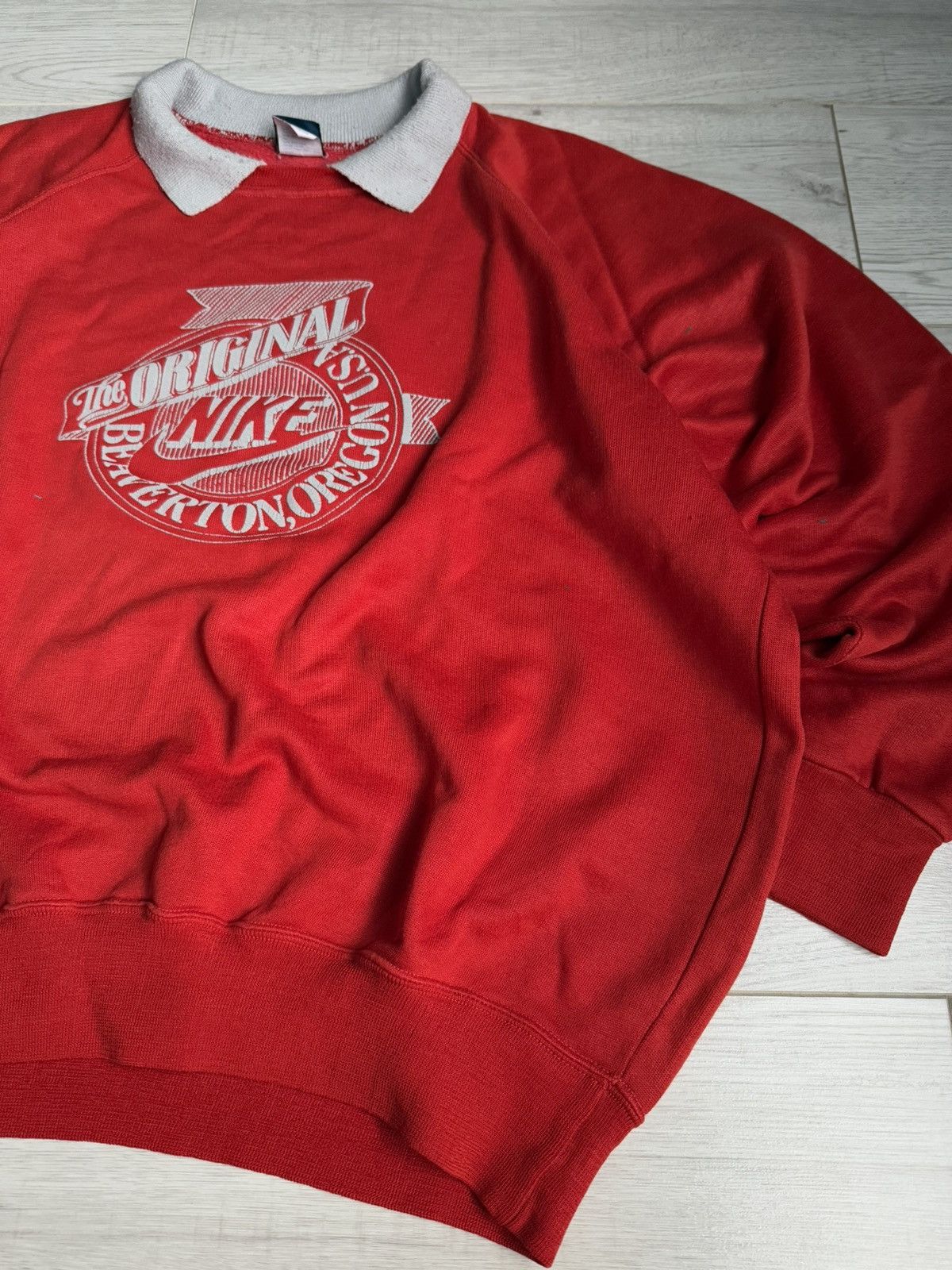Nike × Vintage Vintage Nike 1984 sweatshirt rare 80’s shirt crewneck logo Size US L / EU 52-54 / 3 - 3 Thumbnail