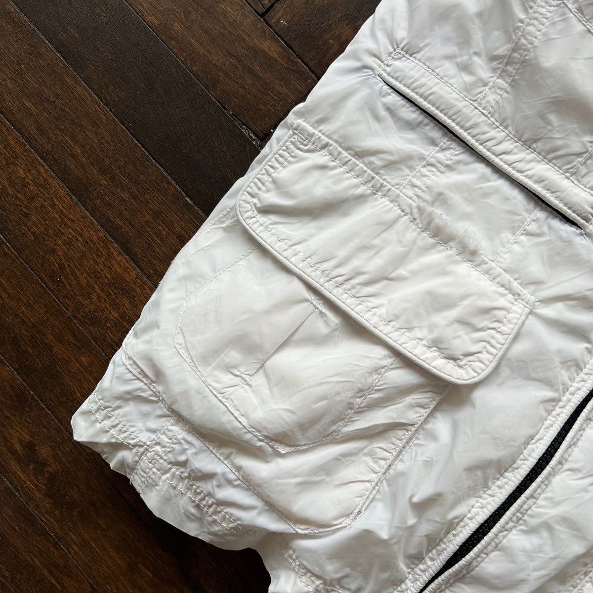 Designer × Other Blauer USA Womens Nylon White Full Zip Lightweight Jacket Size L / US 10 / IT 46 - 6 Thumbnail