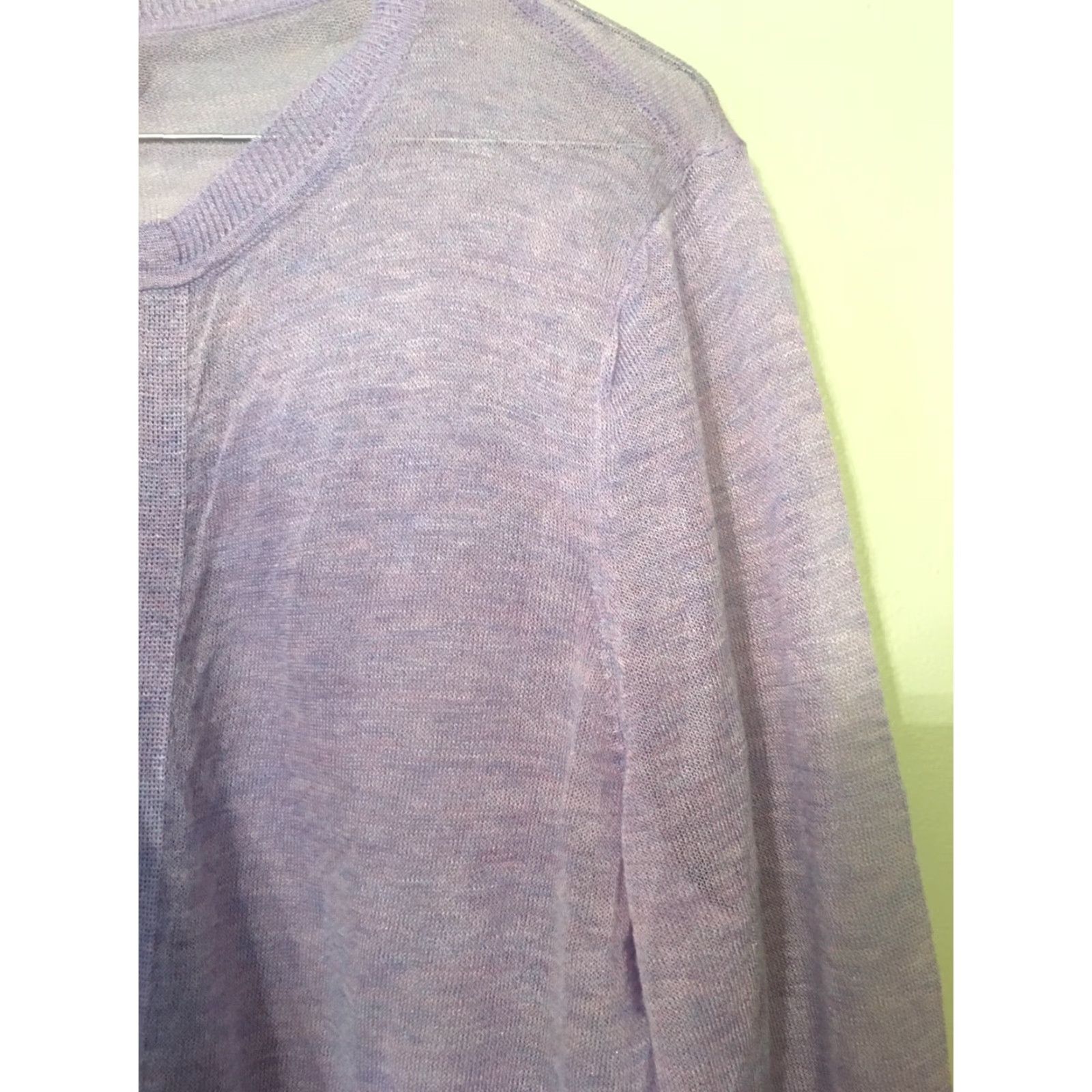 Liz Claiborne Liz Claiborne Purple Navy Stripe Cardigan Sweater Sz M Long Sleeve Open Front Size M / US 6-8 / IT 42-44 - 4 Thumbnail