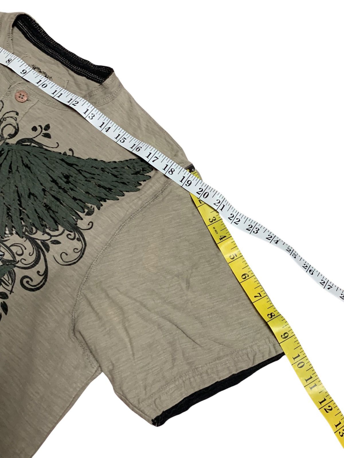 If Six Was Nine Modern Culture Grey Henley Tshirt Size US XL / EU 56 / 4 - 12 Thumbnail