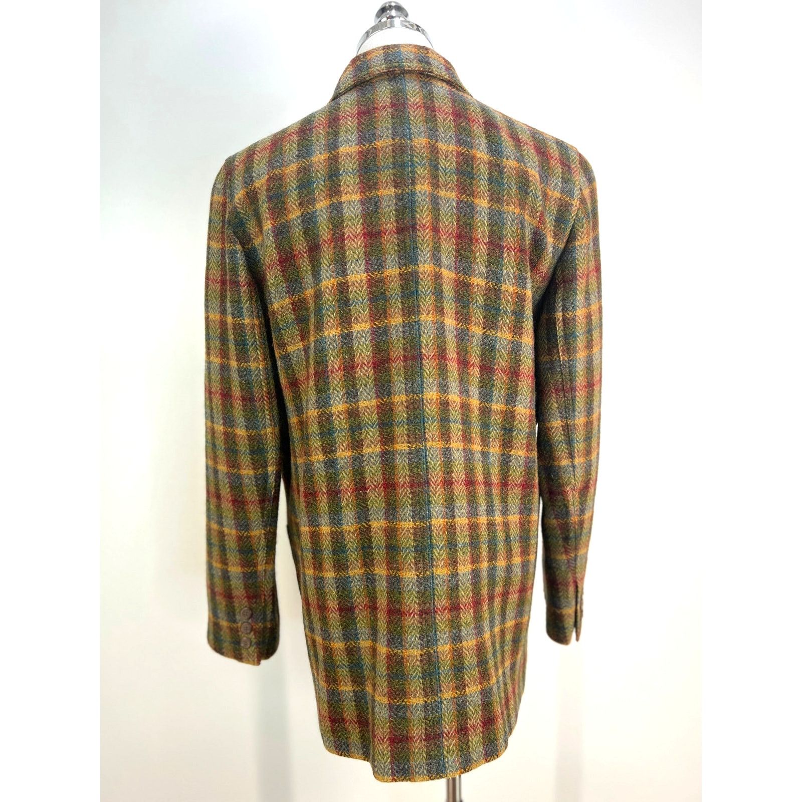 Liz Claiborne × Vintage Vintage Lizsport Petite Wool Plaid Blazer Green Size XL / US 12-14 / IT 48-50 - 10 Thumbnail