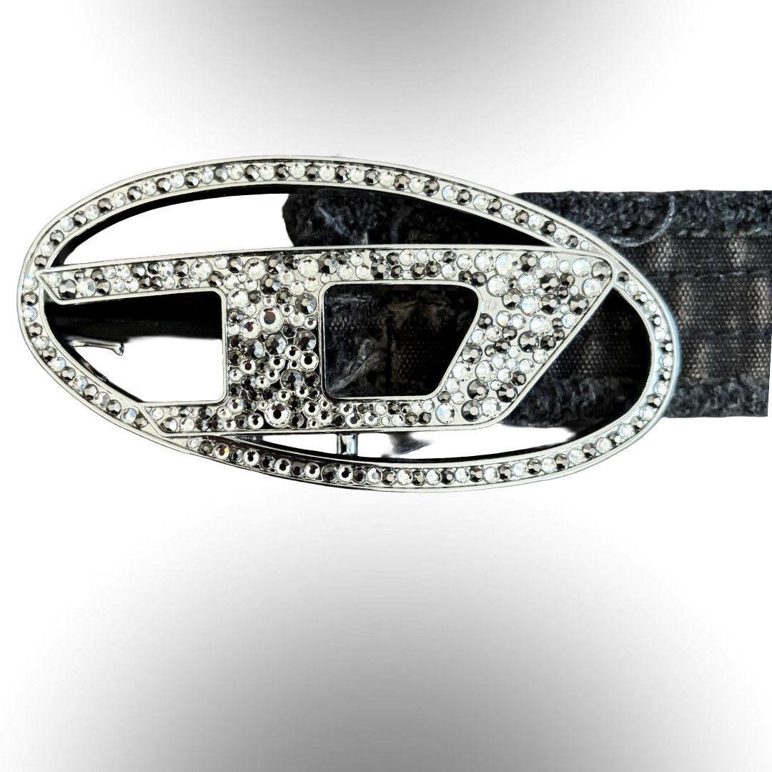 Diesel Diesel B-1dr Strass Distressed Belt Size ONE SIZE - 1 Thumbnail