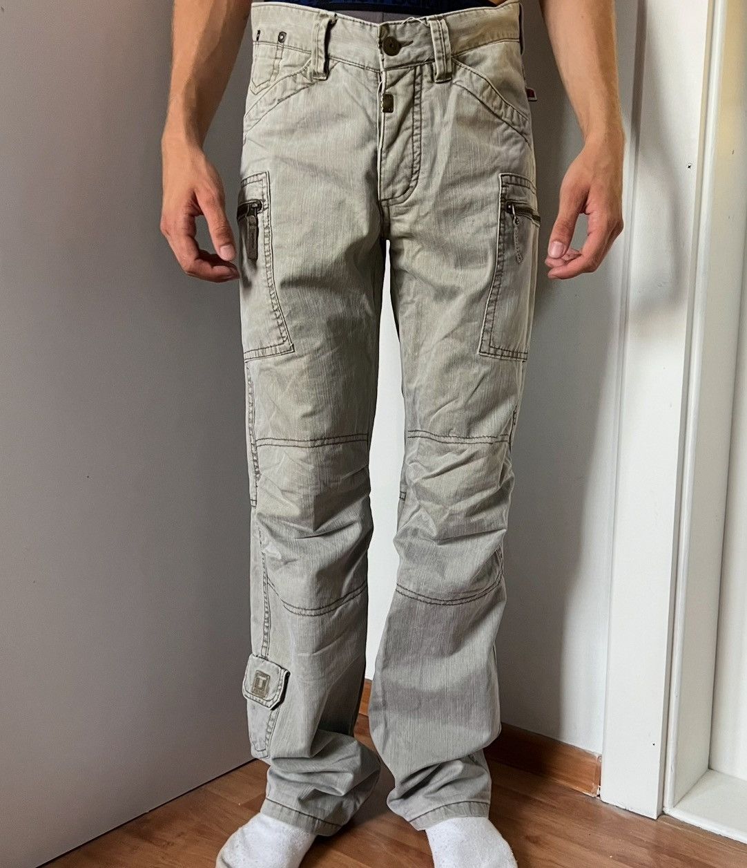 Vintage Women's denim cargo time zone size US 10 Size 32" / US 10 / IT 46 - 7 Thumbnail