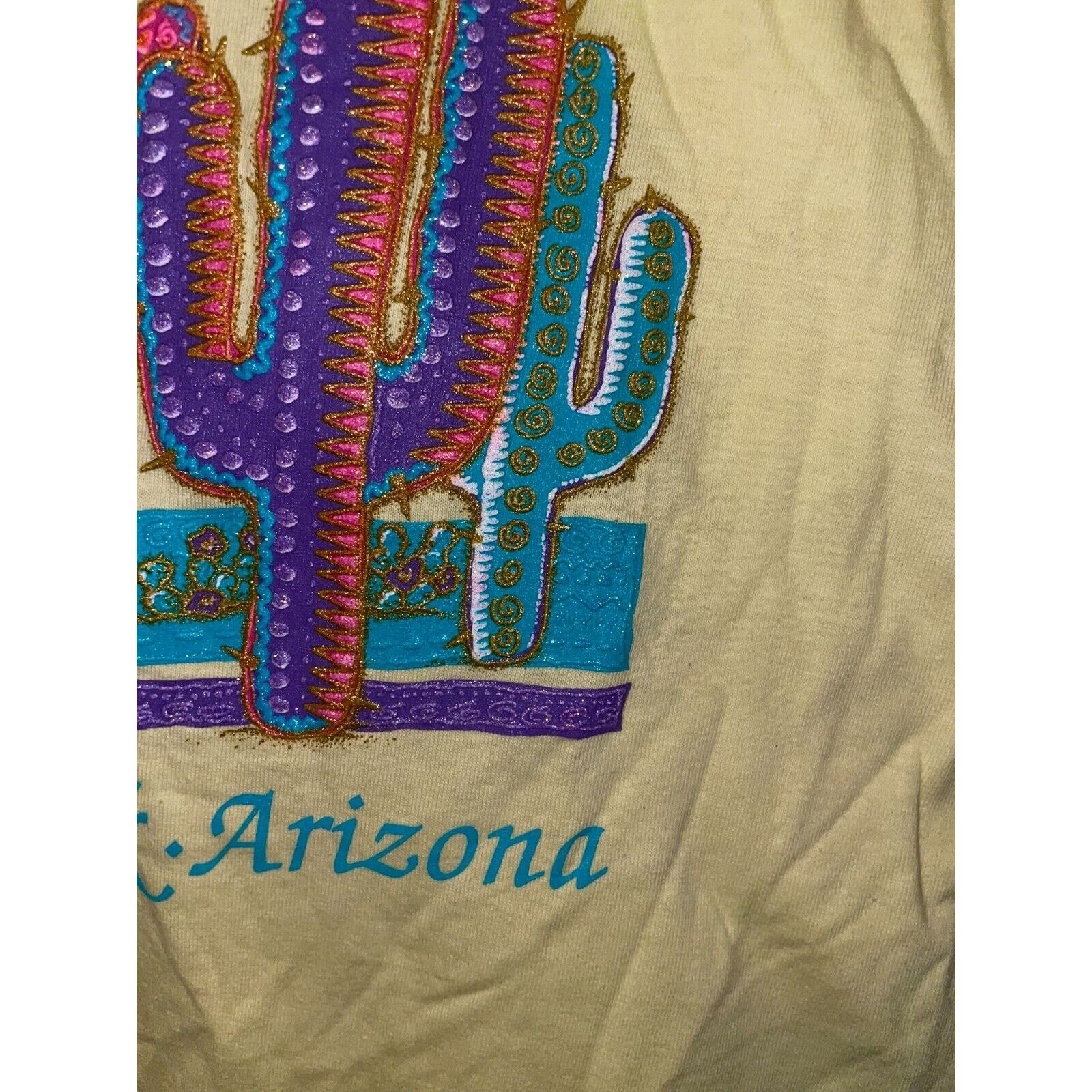 Jerzees Vintage Cave Creek Arizona Shirt Cactus Tee 90s 1994 VTG L Size US L / EU 52-54 / 3 - 6 Thumbnail