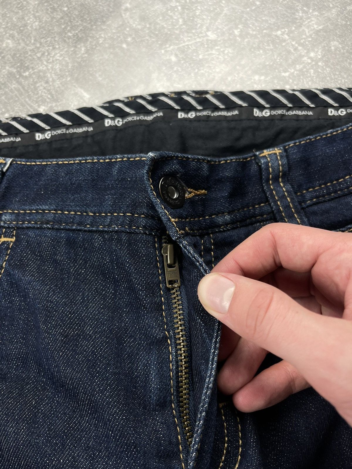Dolce & Gabbana Dolce & Gabbana Y2K Audacious Denim Jeans Very Tight Fit Size US 33 - 10 Thumbnail