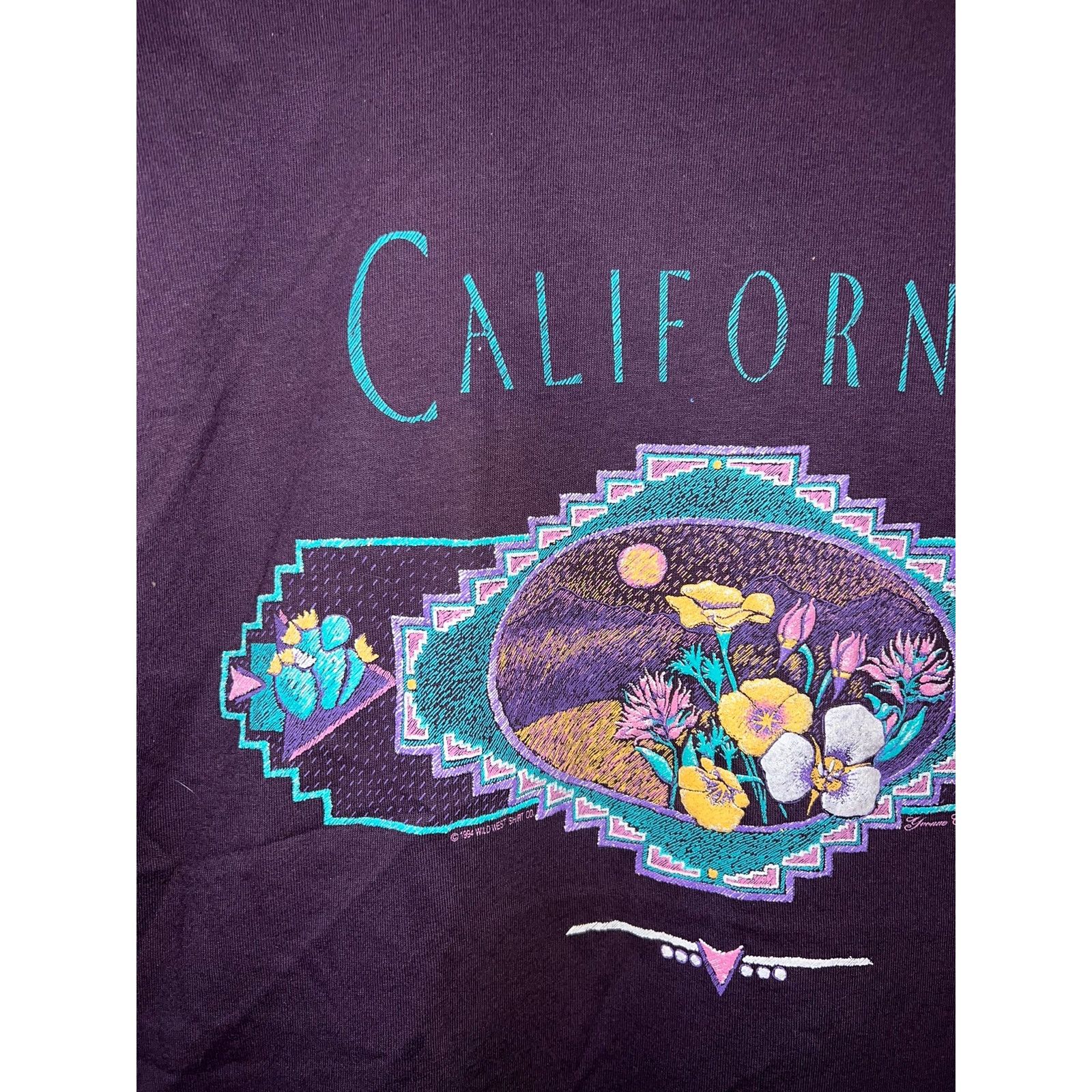 Jerzees Vintage California Nature Shirt Graphic Tee VTG 1990s 90s L Size US L / EU 52-54 / 3 - 3 Thumbnail
