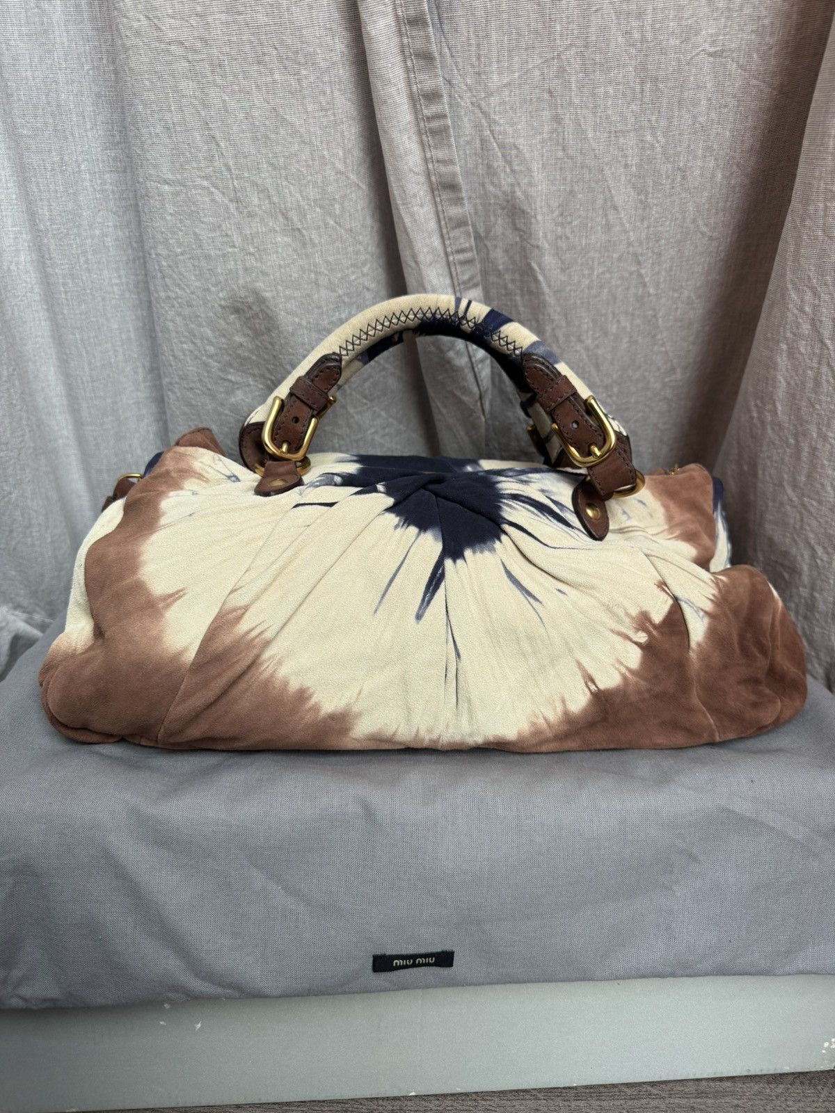 Miu Miu Vintage Miu Miu brown tie-dye bag Size ONE SIZE - 17 Thumbnail
