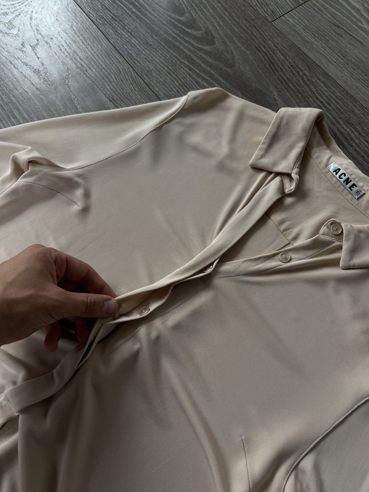 Acne Studios ‼️Vintage Acne Studios SS13 Sloan Jersey Viscose Blouses‼️ Size XS / US 0-2 / IT 36-38 - 16 Thumbnail