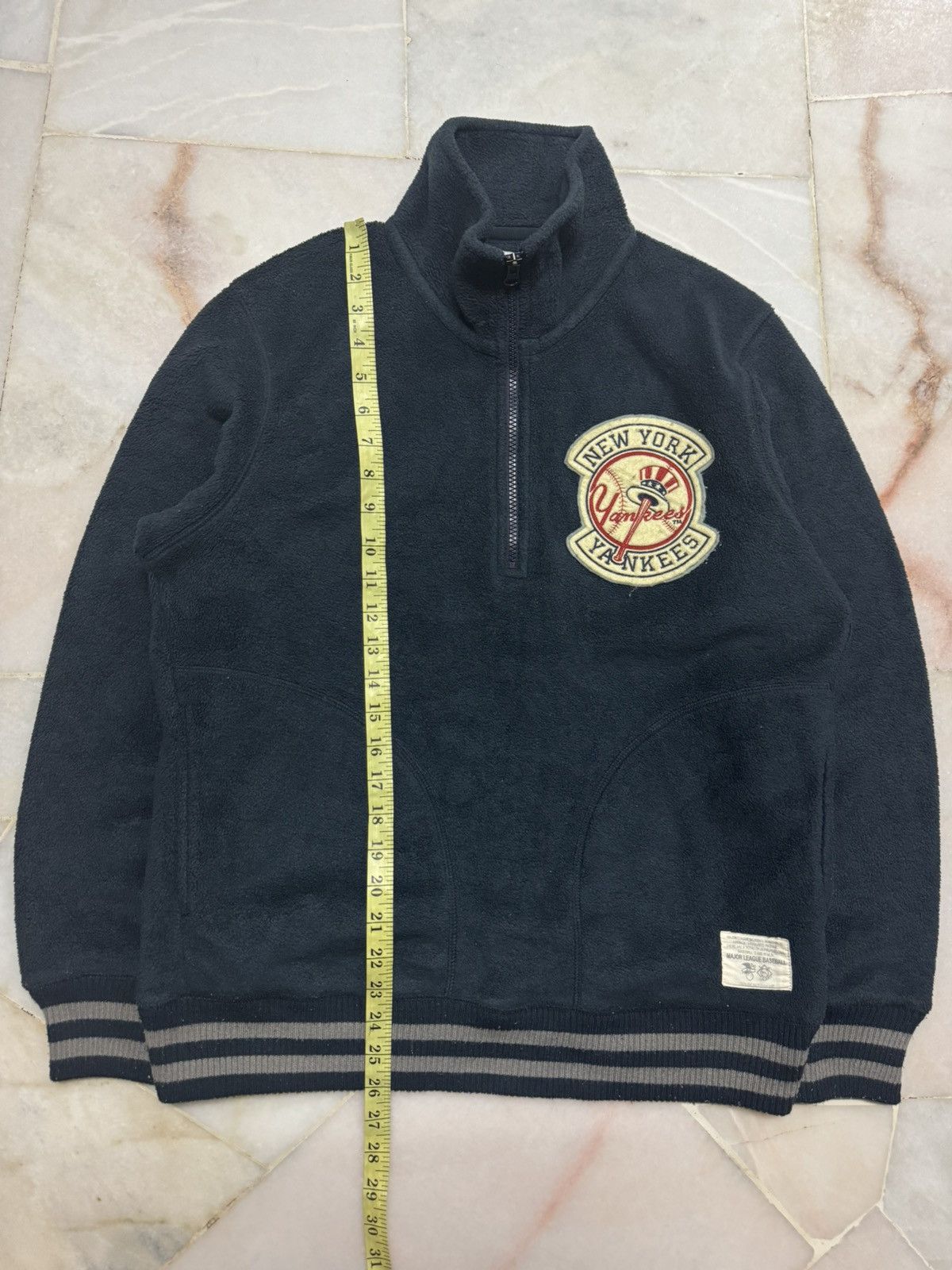 New York Yankees 💥90s STYLE💥VINTAGE 2007s MLB X UNIQLO HALFZIPPER SWEATER Size US L / EU 52-54 / 3 - 22 Thumbnail