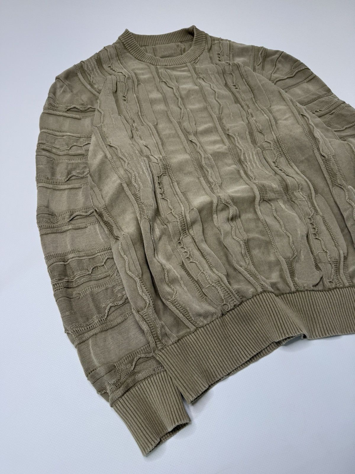 Coogi Vintage avant garde khaki coogi vibe cable knit swag y2k sk8 Size US M / EU 48-50 / 2 - 2 Thumbnail