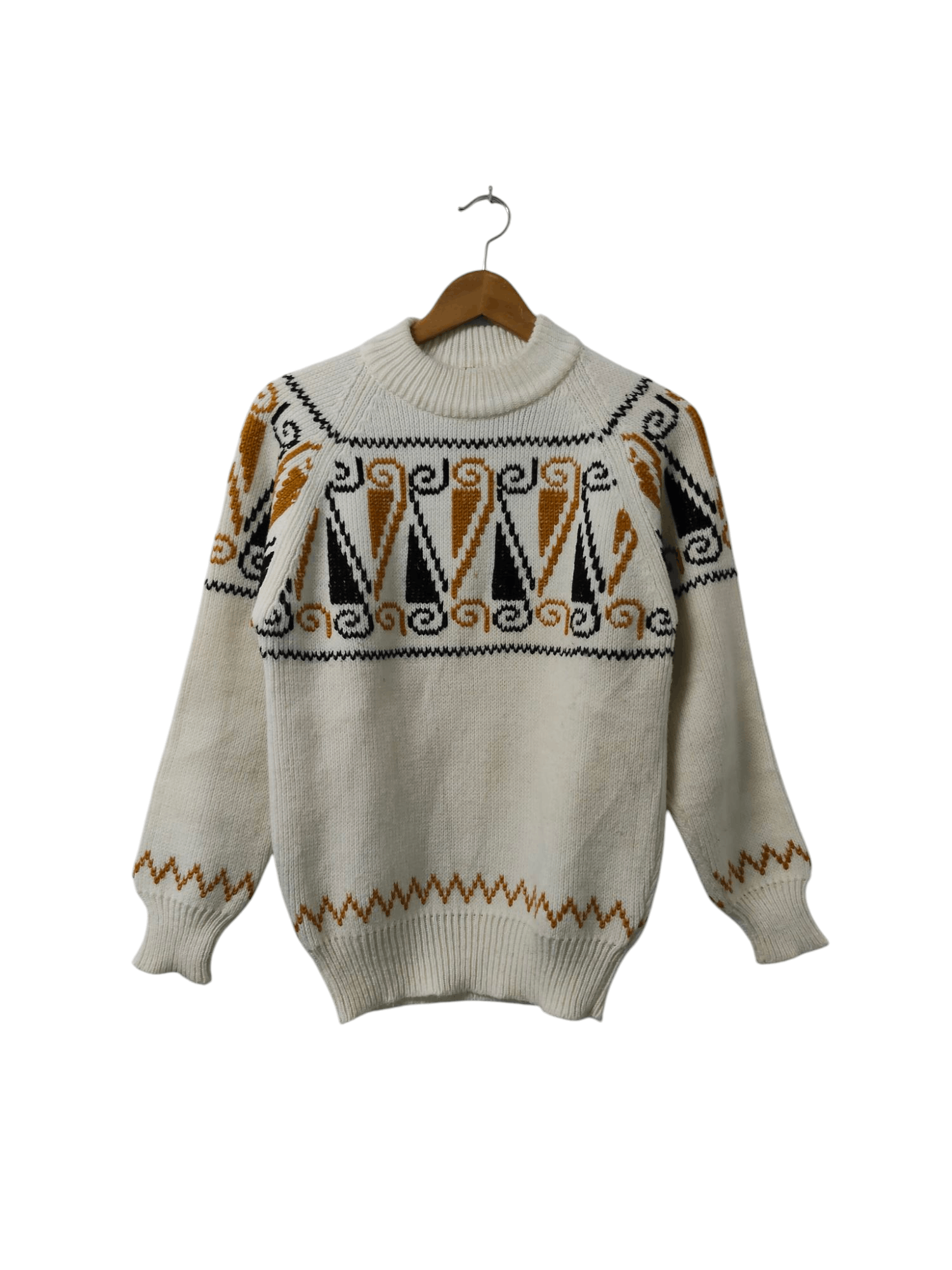 Japanese Brand vintage 90s knitwear woolrich navajo crazy hawaii sweatshirt Size US M / EU 48-50 / 2 - 1 Thumbnail