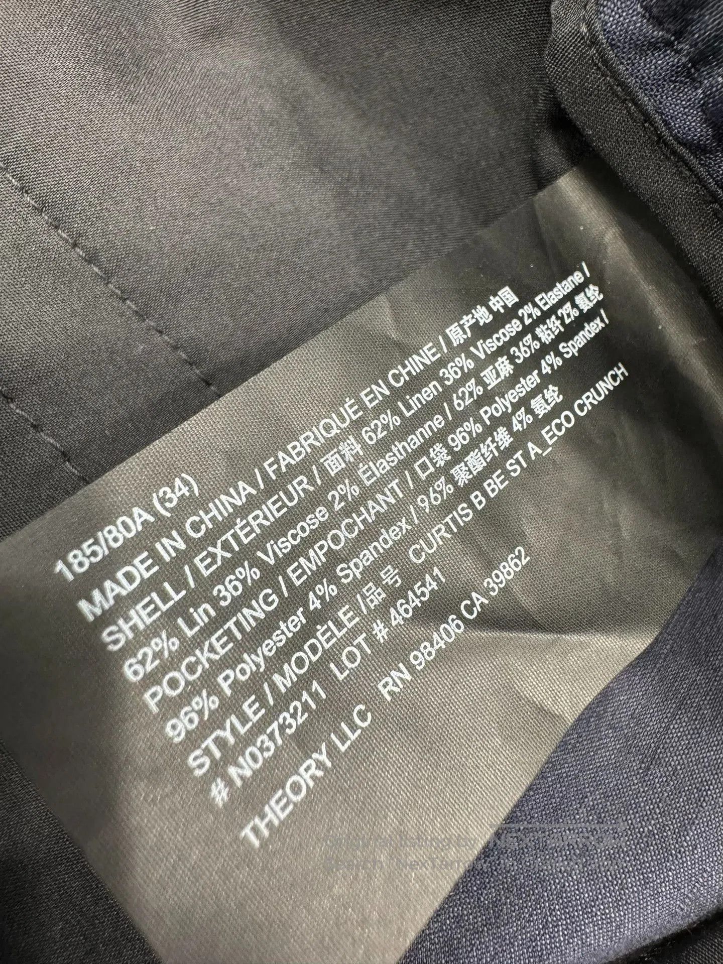 Theory Theory Cotton. Size US 34 / EU 50 - 3 Thumbnail