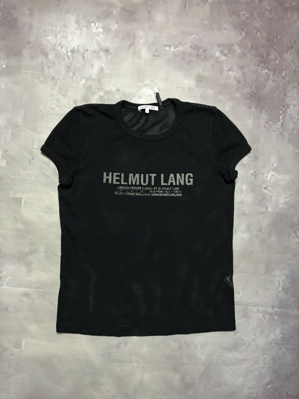 Helmut Lang helmut lang black archive mesh top Size L / US 10 / IT 46 - 1 Thumbnail
