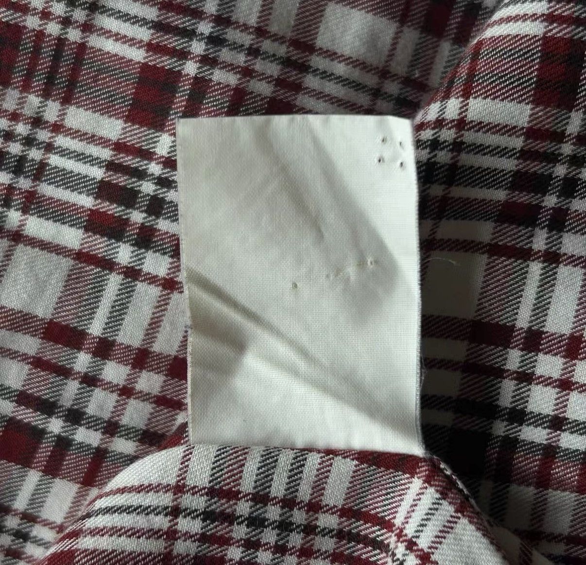 Yohji Yamamoto Yohji Yamamoto 90s Red & White Plaid Vintage Shirt K4 Size US L / EU 52-54 / 3 - 7 Thumbnail