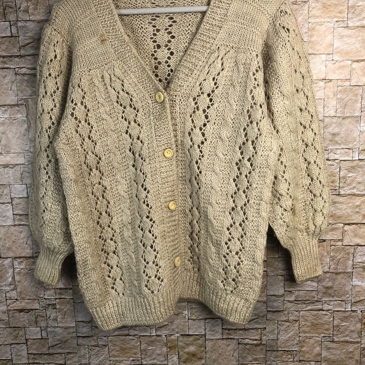 Homespun Knitwear × Japanese Brand Japanese Brand Brown Knitwear vintage cardigan #A192 Size S / US 4 / IT 40 - 3 Thumbnail