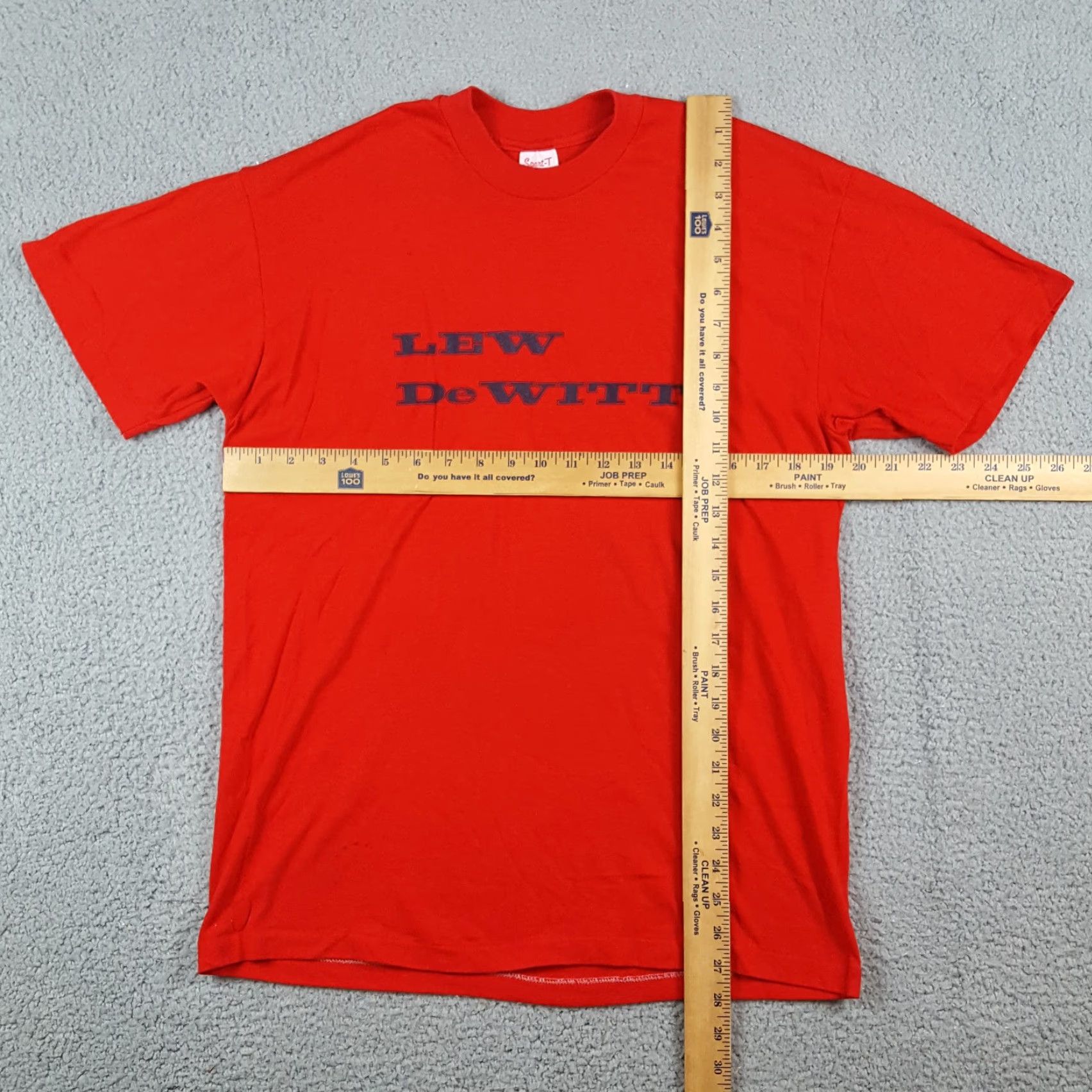 Vintage Vintage 80s Lew DeWitt Country Music T-Shirt Mens Medium Red Cotton Western Tour USA Size US M / EU 48-50 / 2 - 8 Thumbnail