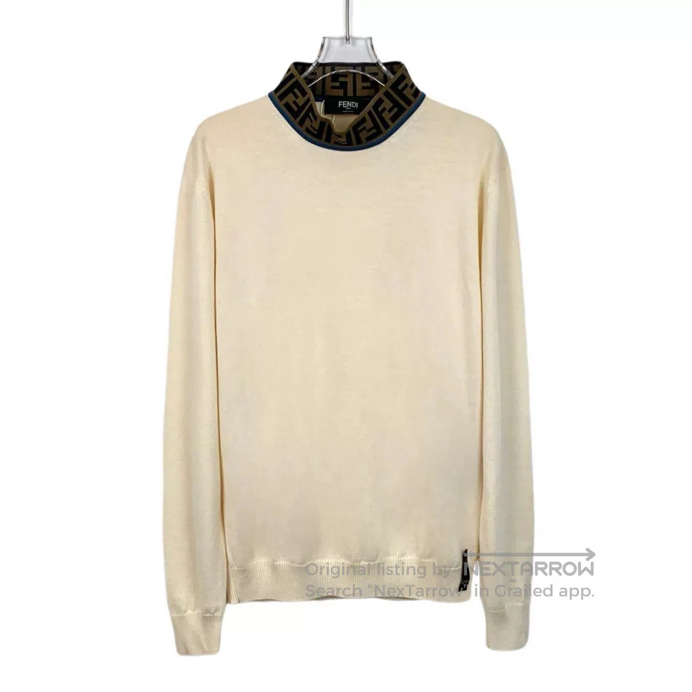 Fendi Fendi Logo Long-Sleeve Knit Sweater. Size US M / EU 48-50 / 2 - 1 Thumbnail