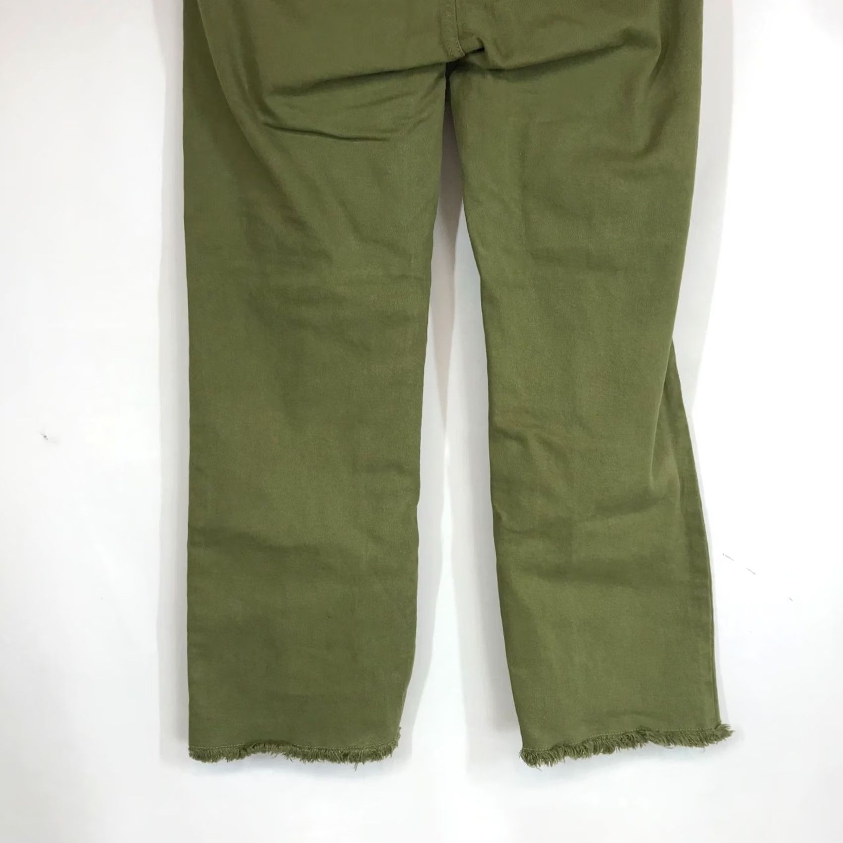 Michael Kors MICHAEL KORS Women's 8 Green Cotton Blend Button Up Frayed Hem Jeans Jeans Womens 8 Green Cotton Blend Button Up Frayed Hem Straight Size 30" / US 8 / IT 44 - 6 Thumbnail