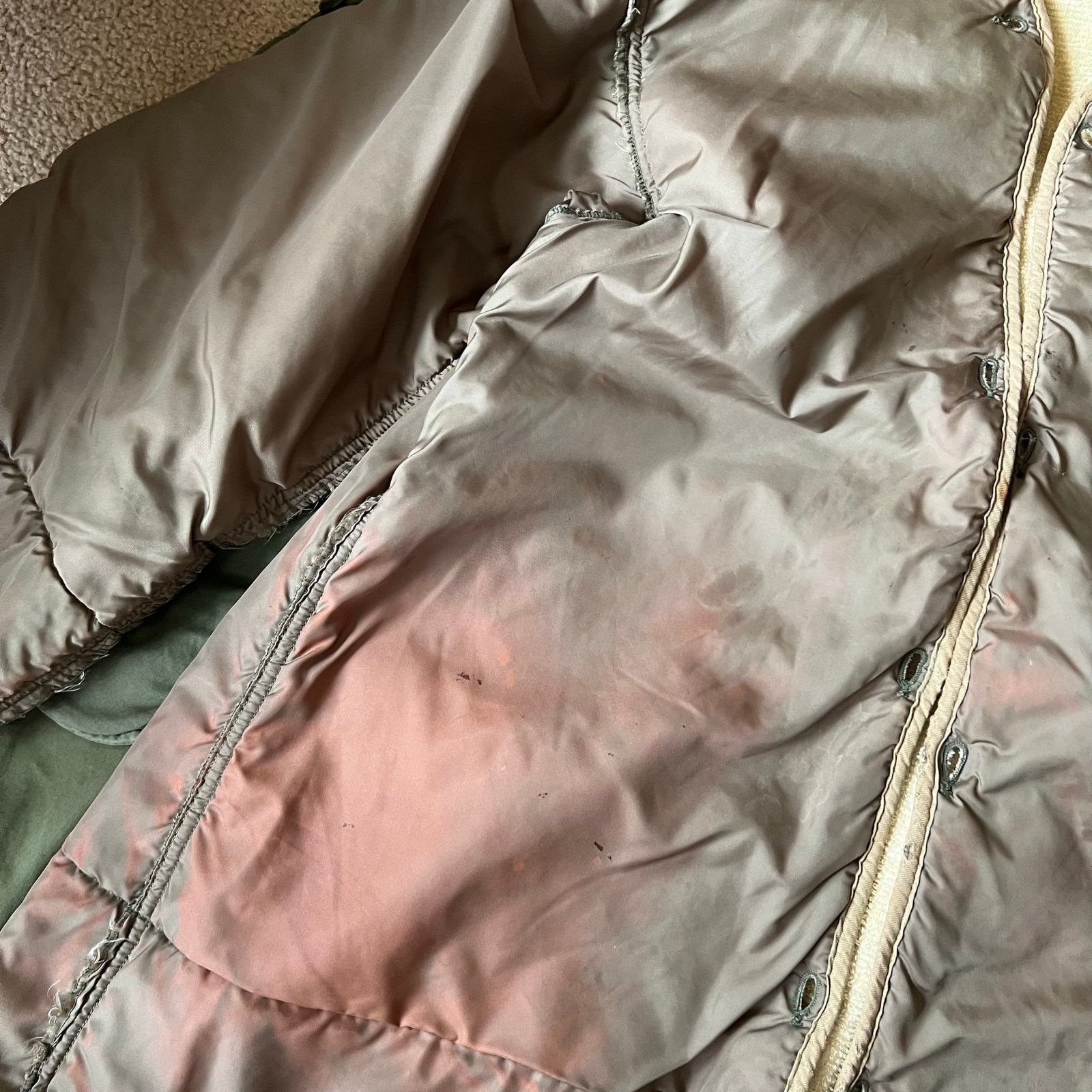 Vintage 50s US Army M-1951 Fishtail Parka | CROWN Zipper | M/L Size US L / EU 52-54 / 3 - 19 Thumbnail