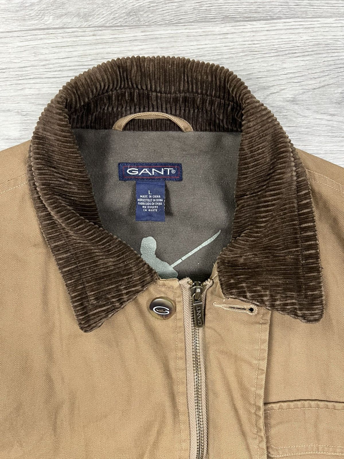 Gant GANT Vintage Canvas Hunting Chore Jacket Corduroy Trim Sz L Size US L / EU 52-54 / 3 - 9 Thumbnail
