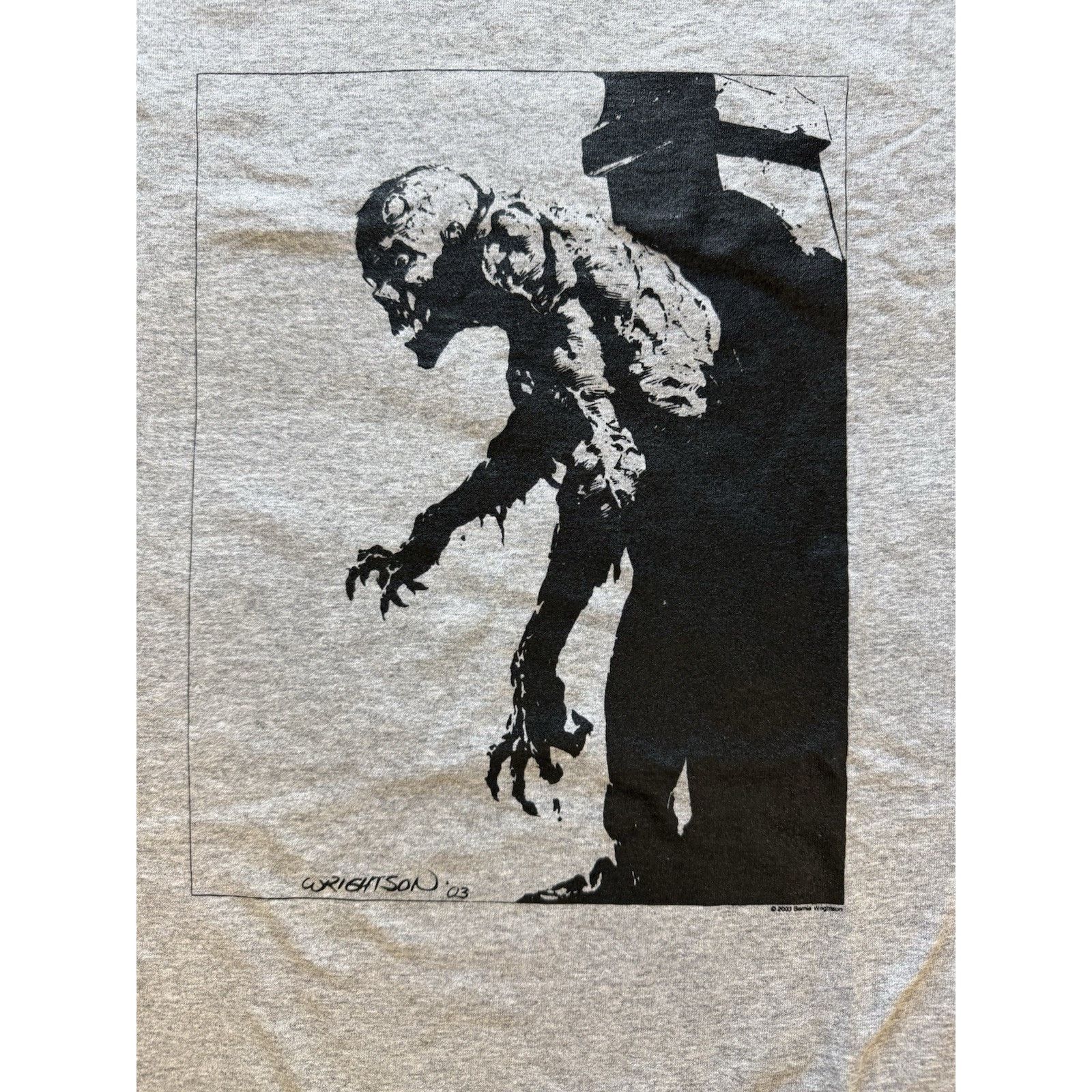 Fruit Of The Loom Bernie Wrightson Gardens of the Dead Shirt 2003 XL Gray Size US XL / EU 56 / 4 - 2 Thumbnail
