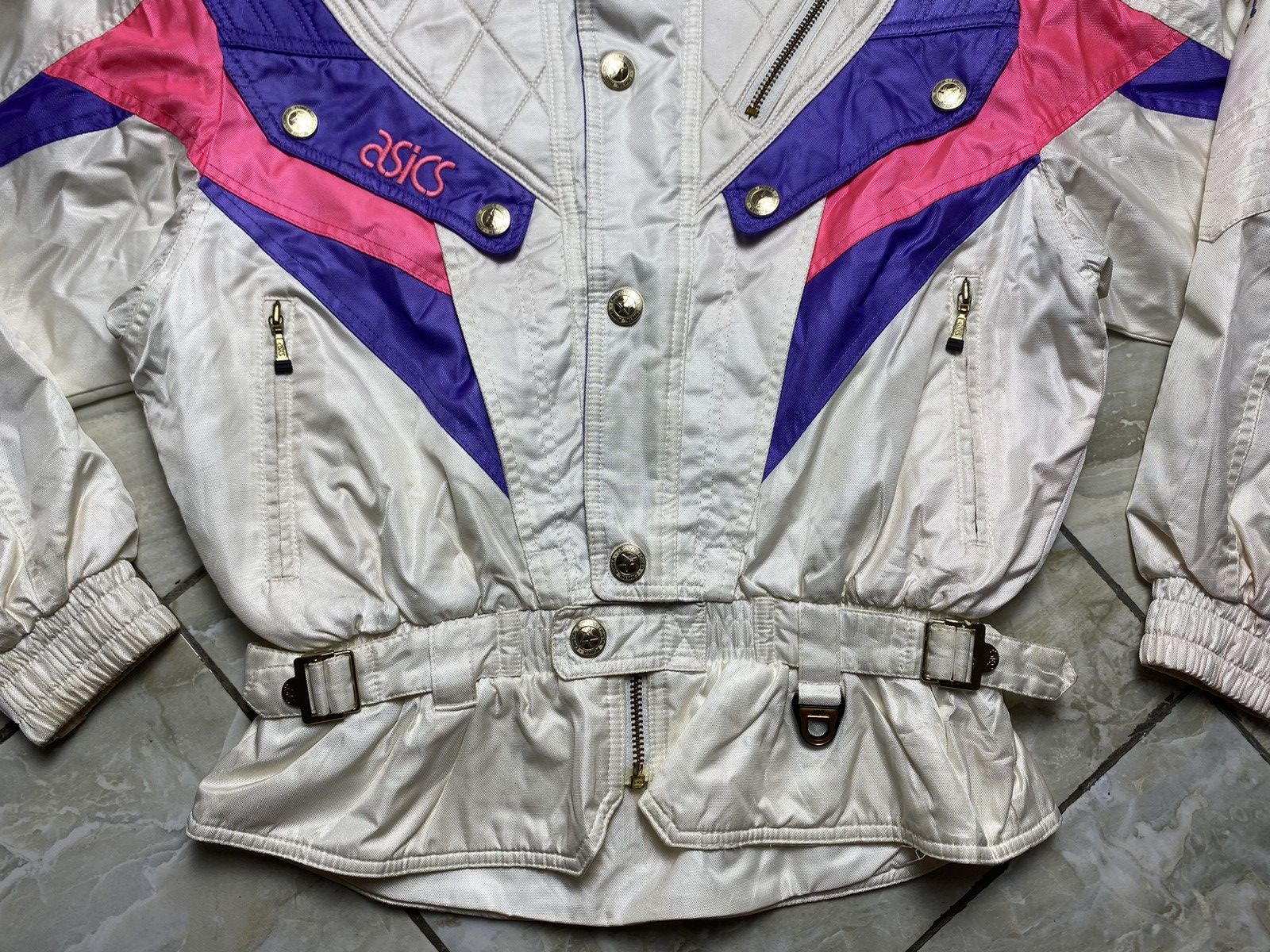 Asics Asics Caystal Power Sportswear Hoodie Ski Bomber Jacket Size L / US 10 / IT 46 - 7 Thumbnail