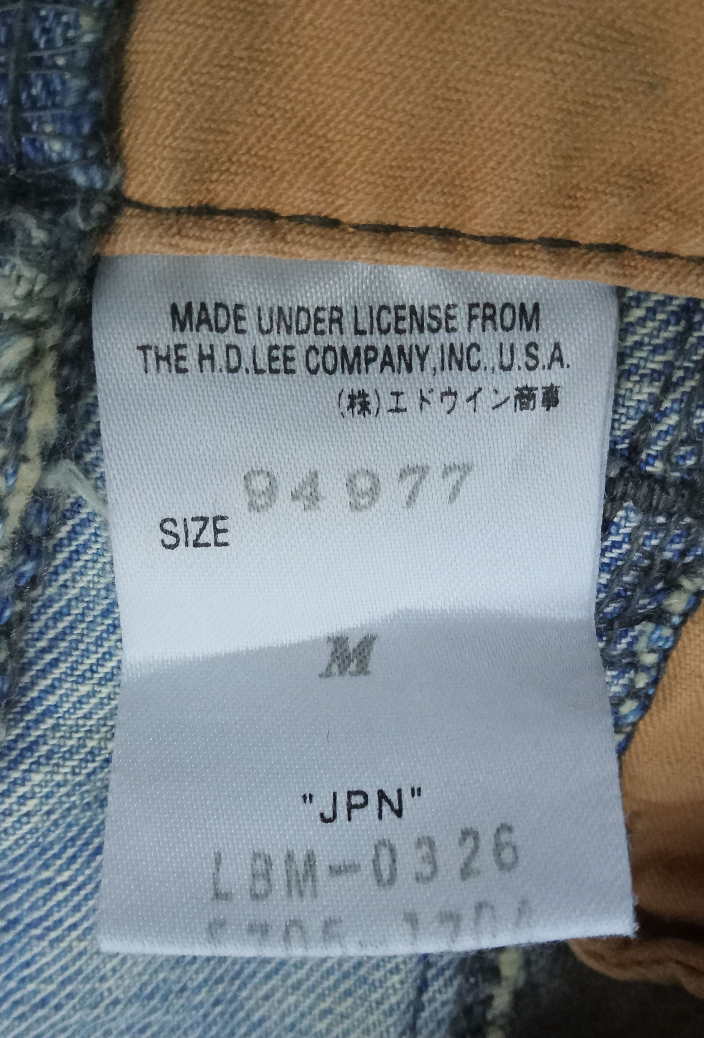 Lee Lee Rare Design Jeans Size 33" - 4 Thumbnail