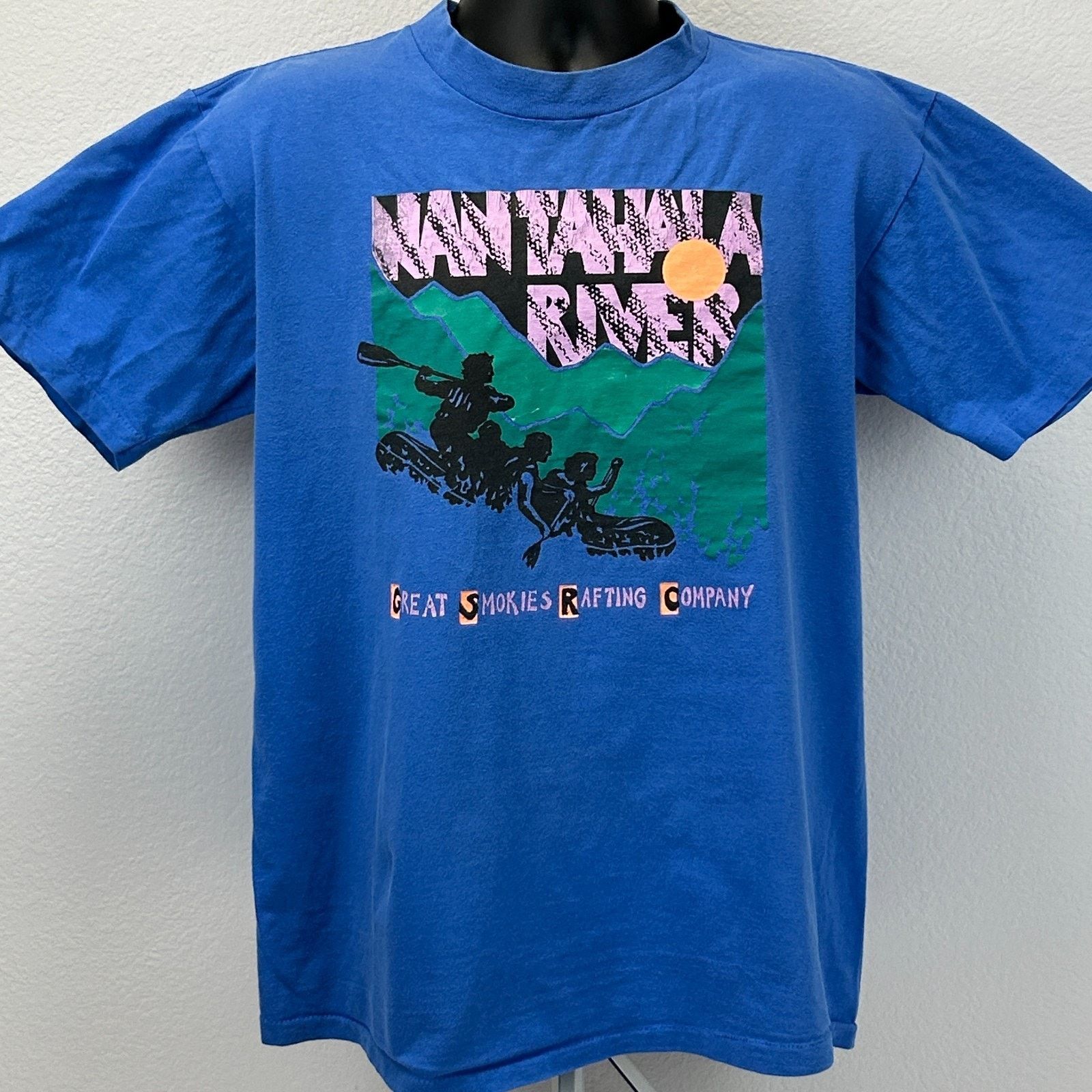 Vintage Vintage Nantahala River Whitewater Rafting T Shirt Mens L Size US L / EU 52-54 / 3 - 2 Thumbnail