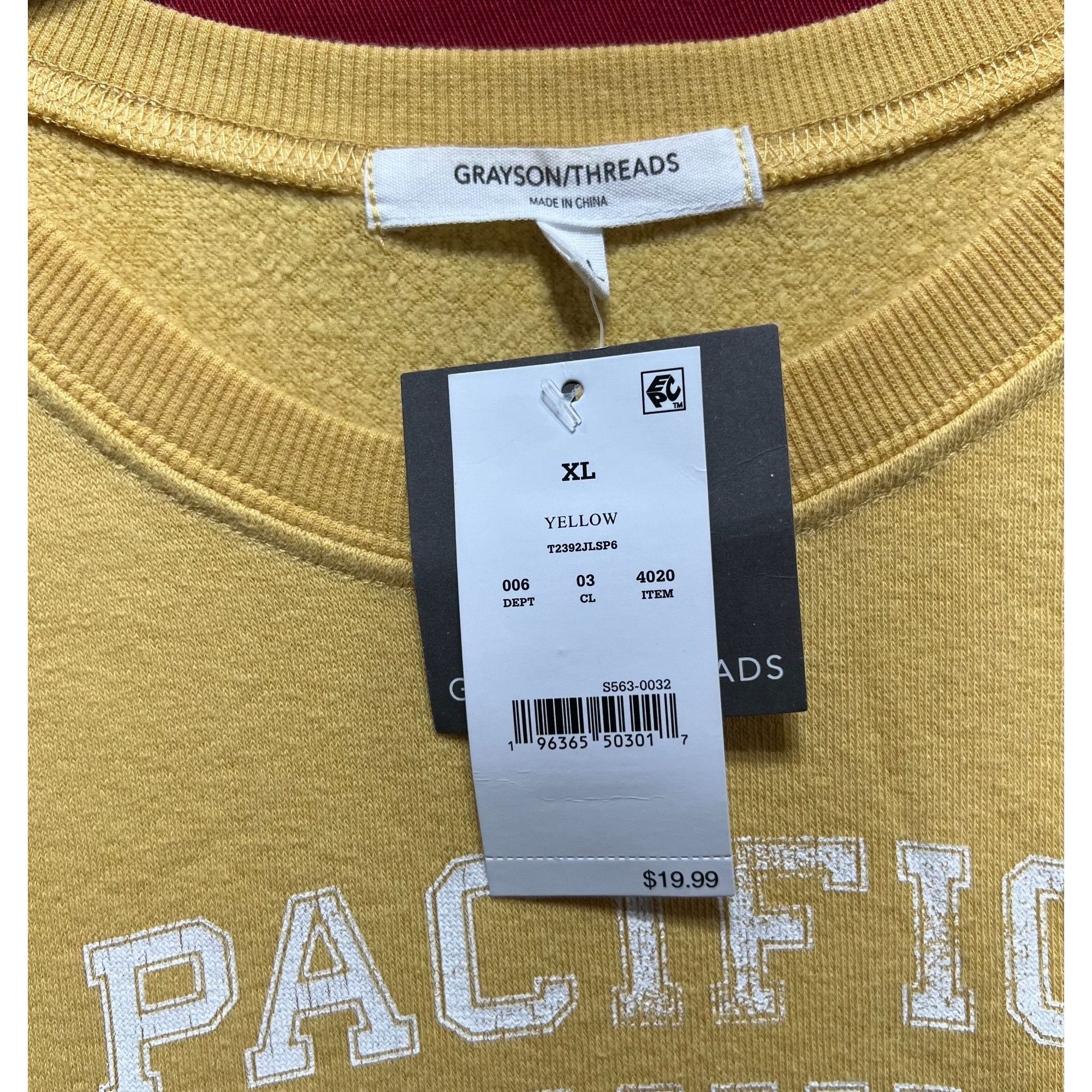 Other Women’s Crop Top Sweatshirt - Yellow - Extra Larga Size XL / US 12-14 / IT 48-50 - 9 Thumbnail