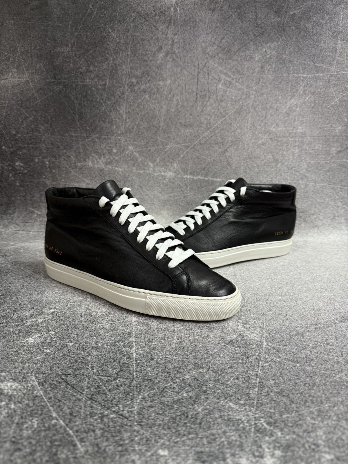Common Project Achilles High Black Luxury Leather Sneakers