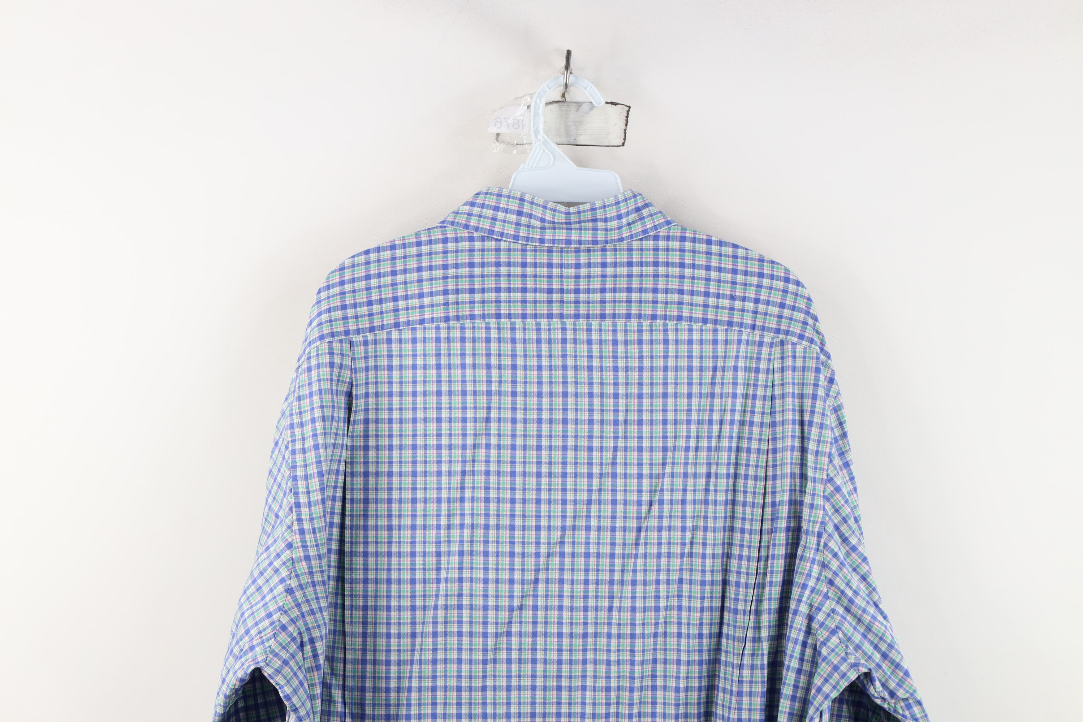 Ralph Lauren Ralph Lauren Stretch Collared Button Shirt Rainbow Plaid Size US XL / EU 56 / 4 - 11 Thumbnail