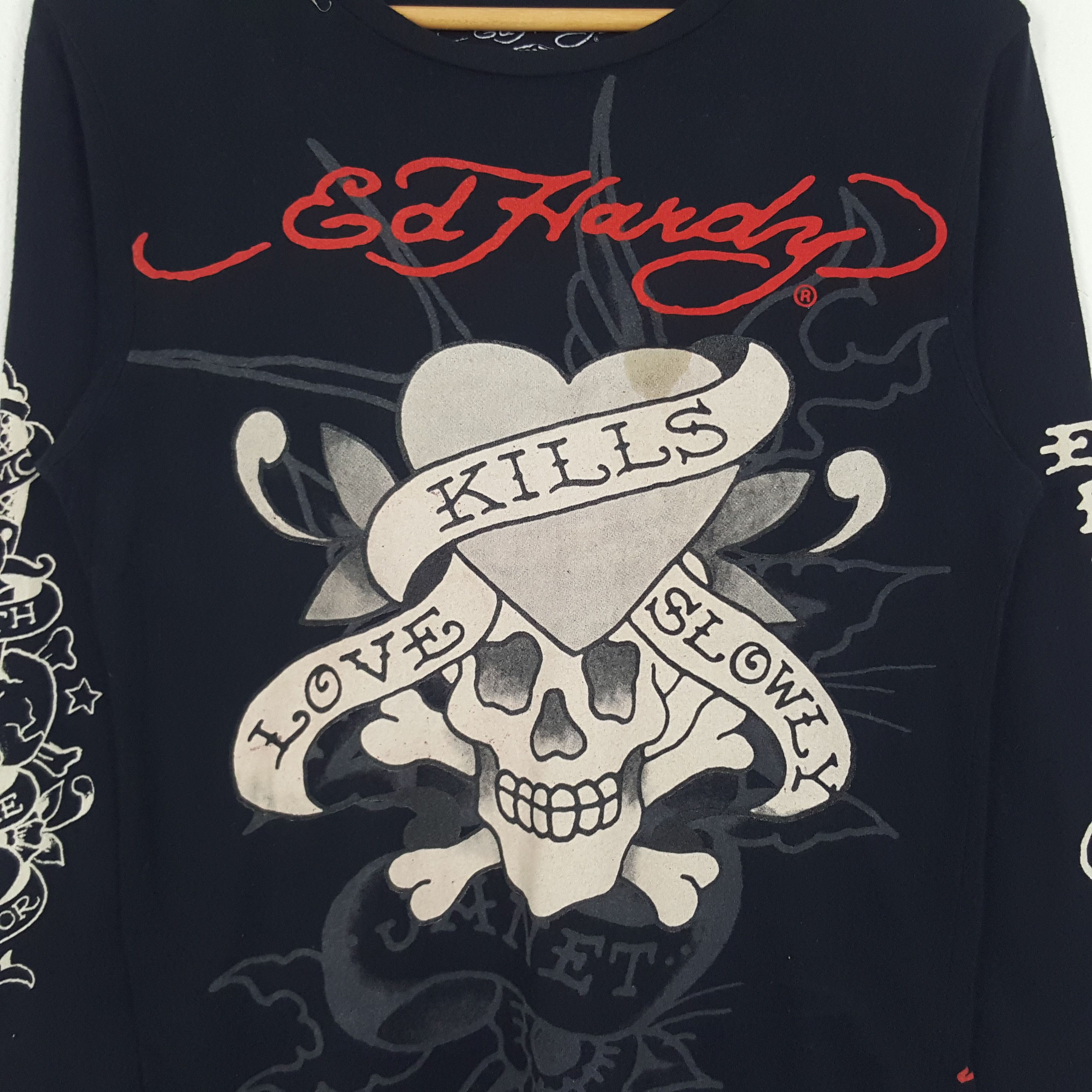 Christian Audigier Vintage Ed Hardy by Christian Audiger Designer Tshirt Size US S / EU 44-46 / 1 - 2 Thumbnail